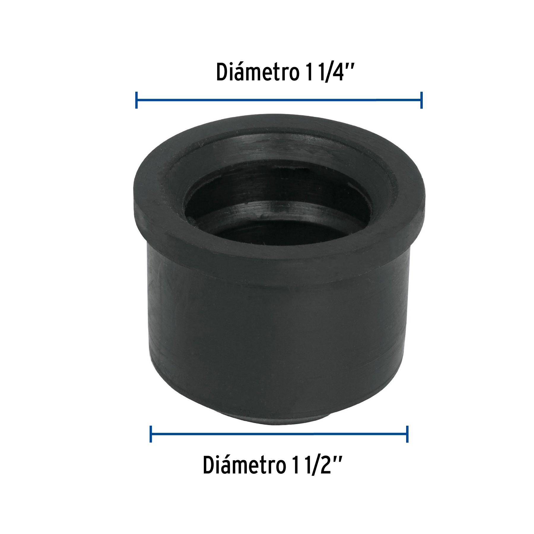 Chupón de PVC, 1-1/2" x 1-1/4", FOSET