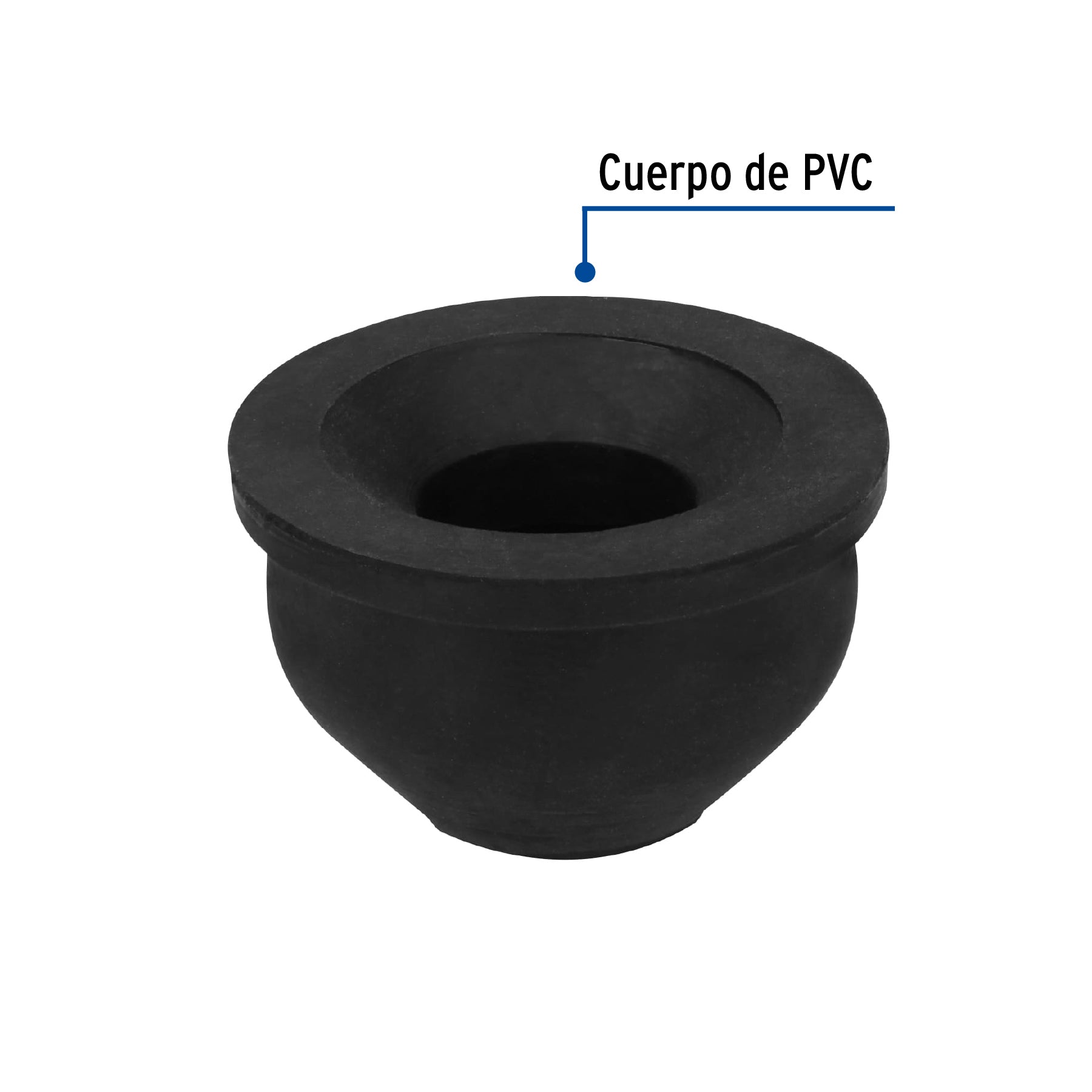 Chupón de PVC, 2" x 1-1/4", FOSET