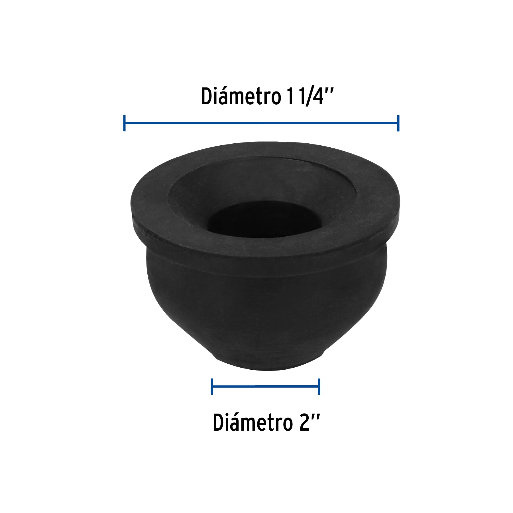 Chupón de PVC, 2" x 1-1/4", FOSET