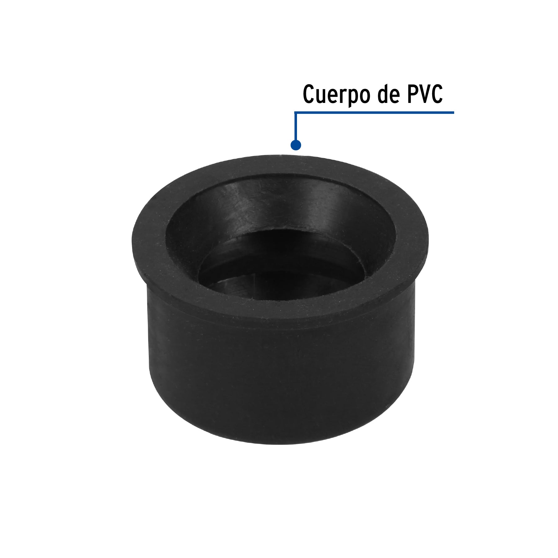Chupón de PVC, 2" x 1-1/2", FOSET