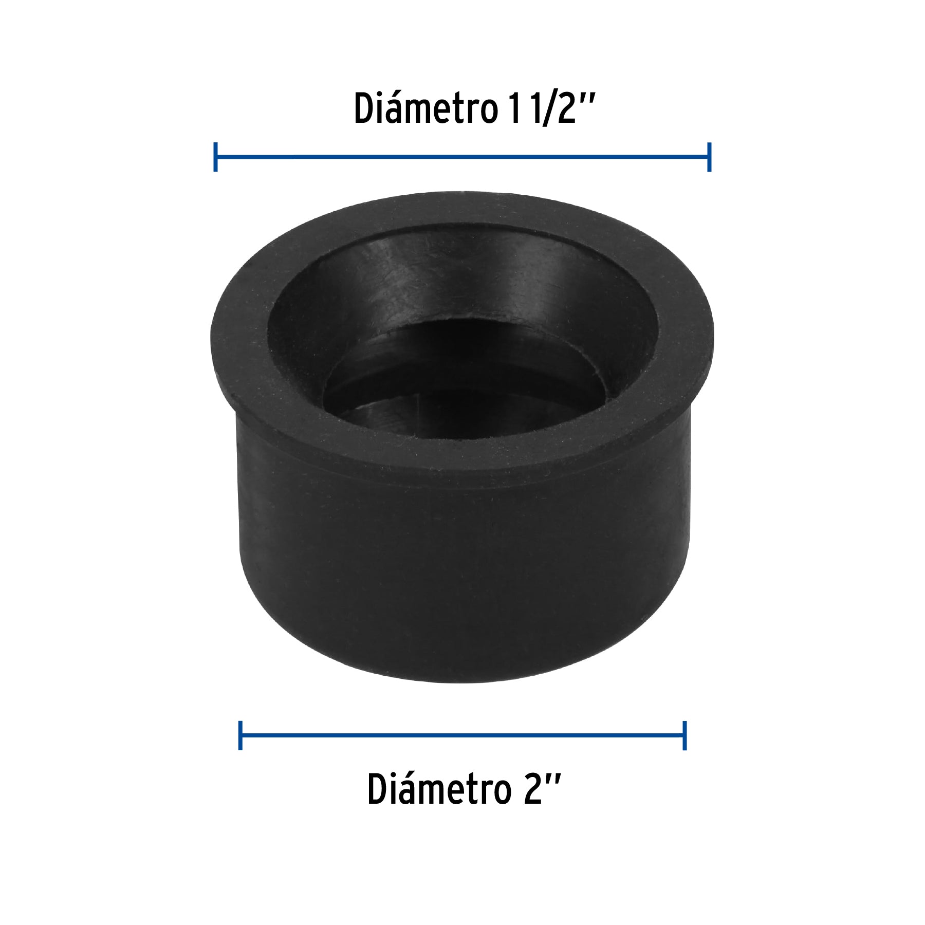 Chupón de PVC, 2" x 1-1/2", FOSET