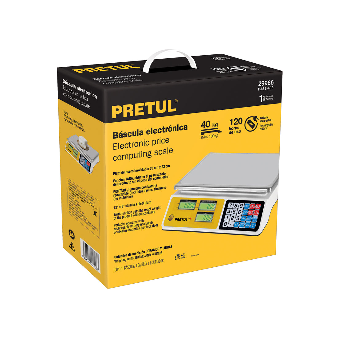 Caja empaque de repuesto para BASE-40P, PRETUL