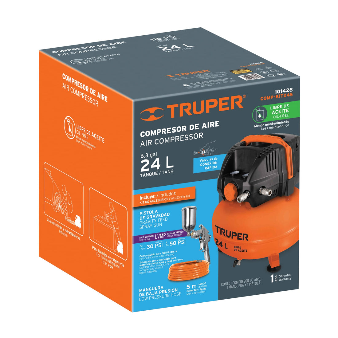 Caja de empaque de repuesto para COMP-24S, TRUPER