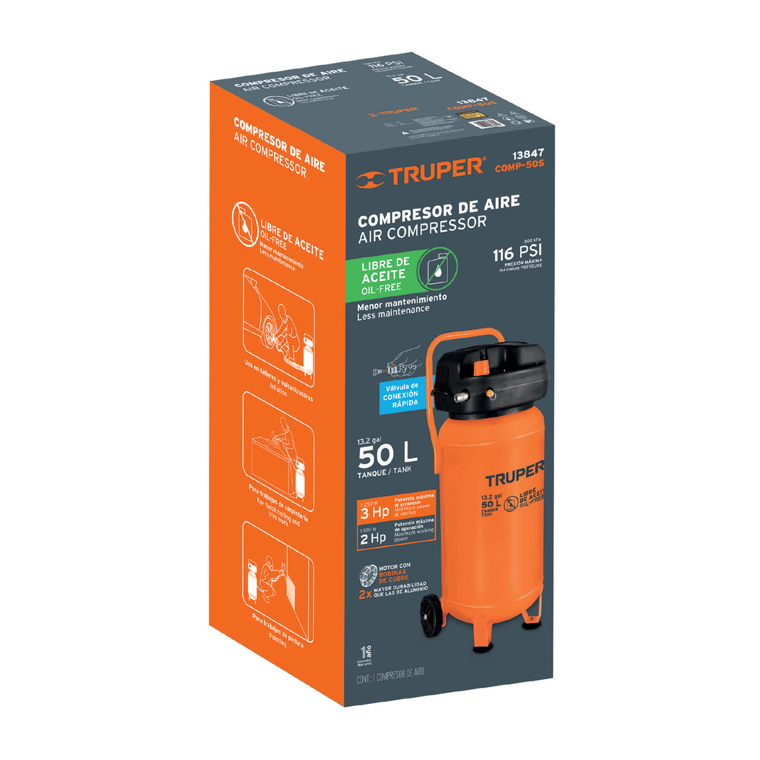 Caja de empaque de repuesto para COMP-50S, TRUPER