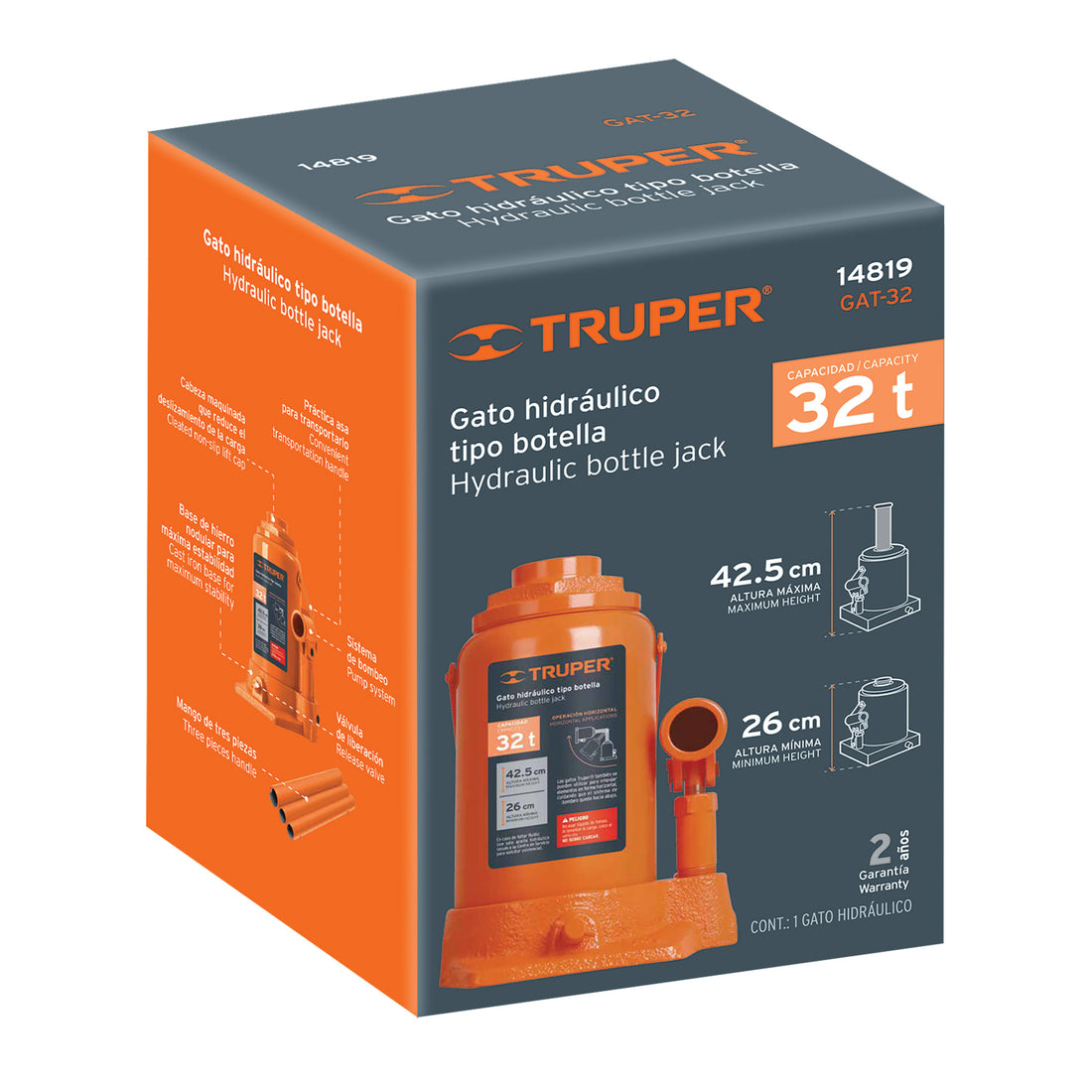 Caja de empaque de repuesto para GAT-32, TRUPER