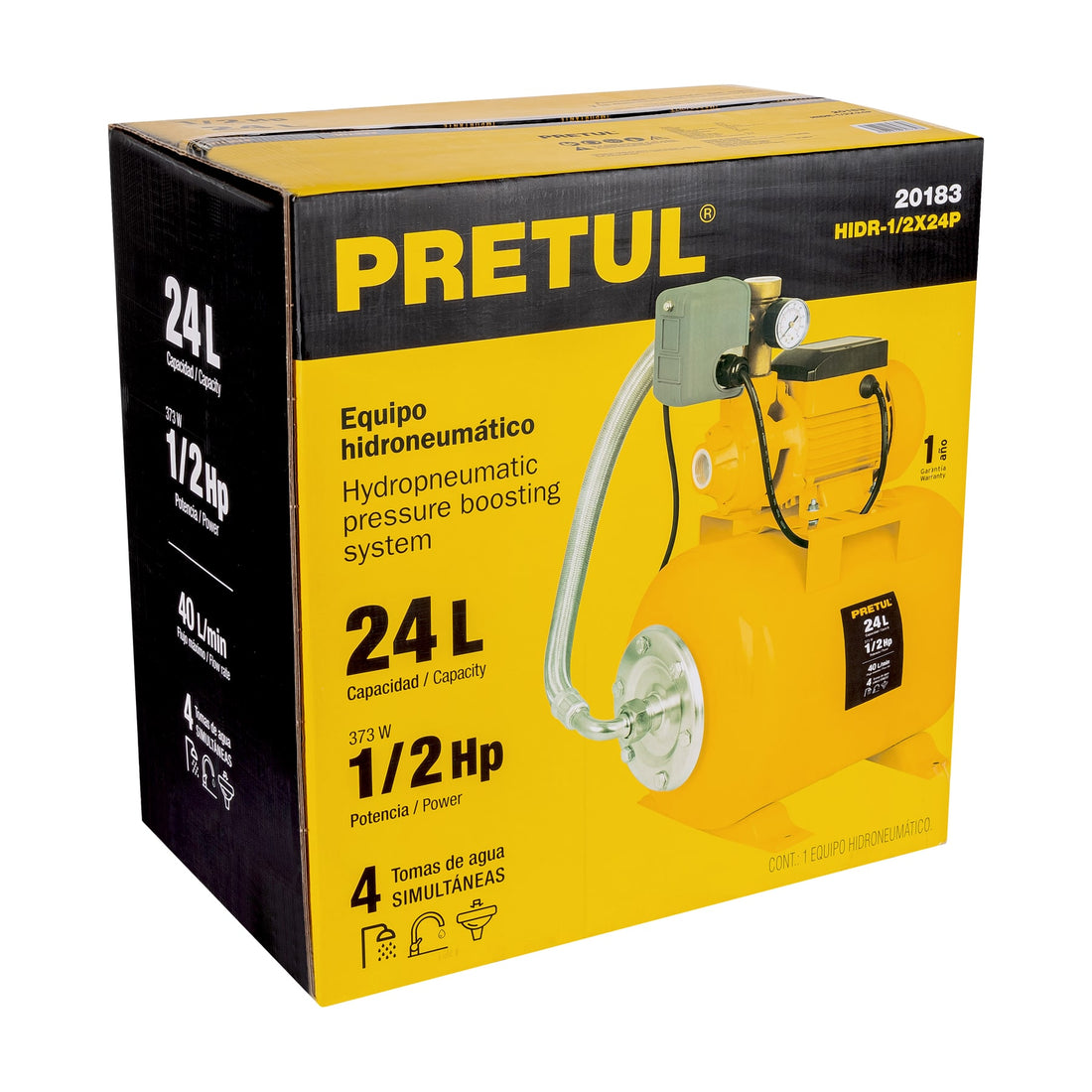 Caja de empaque de repuesto para HIDR-1/2X24P, PRETUL