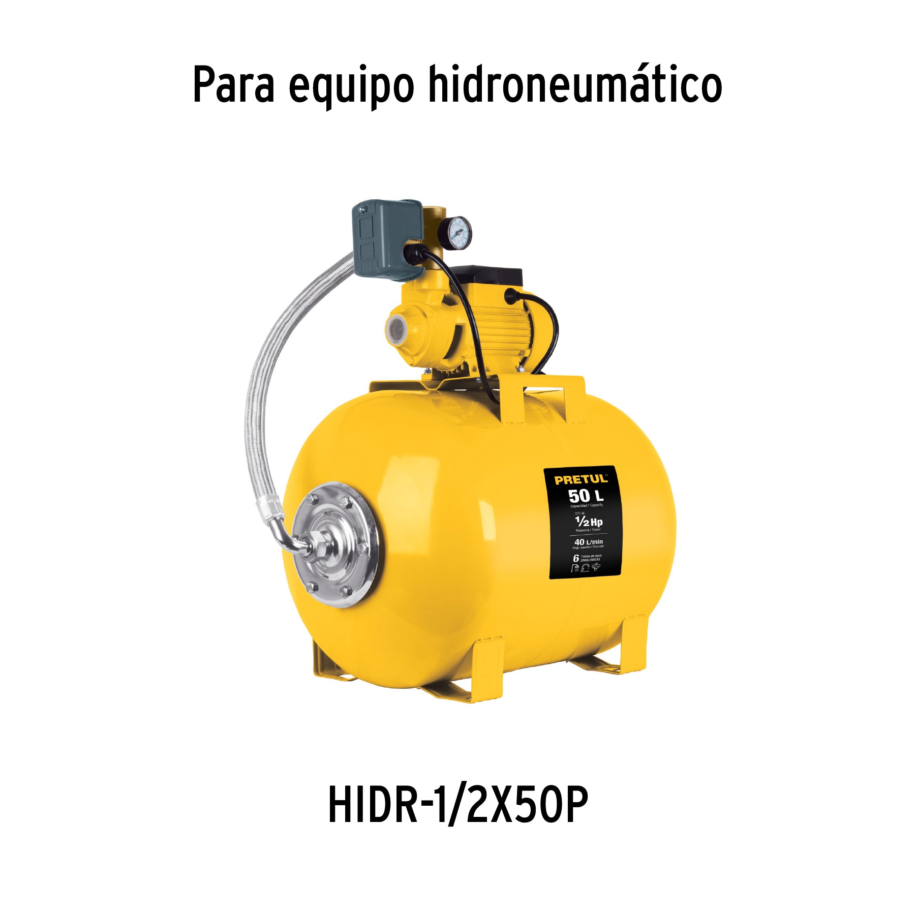 Caja de empaque de repuesto para HIDR-1/2X50P, PRETUL