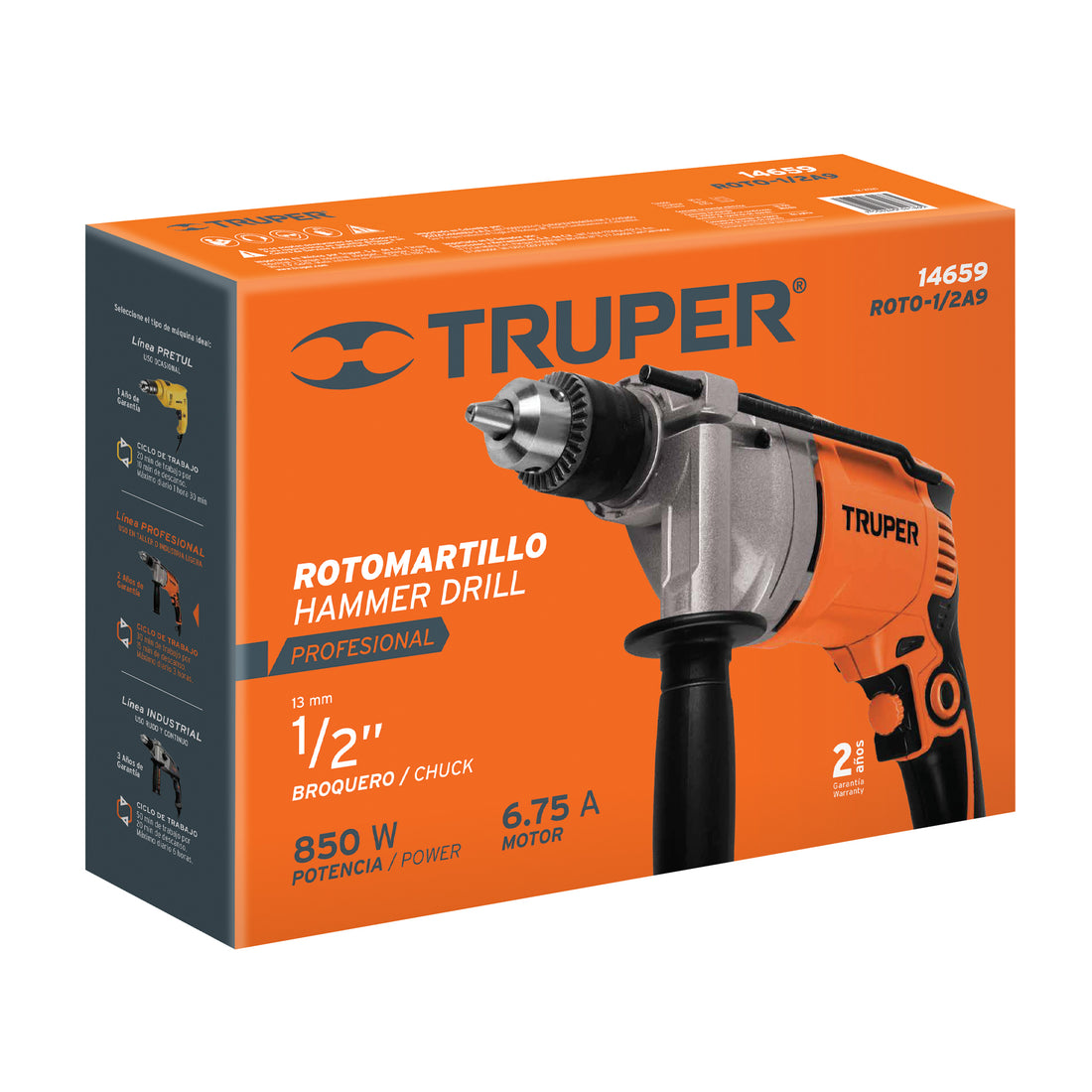 Caja de empaque de repuesto para ROTO-1/2A9, TRUPER