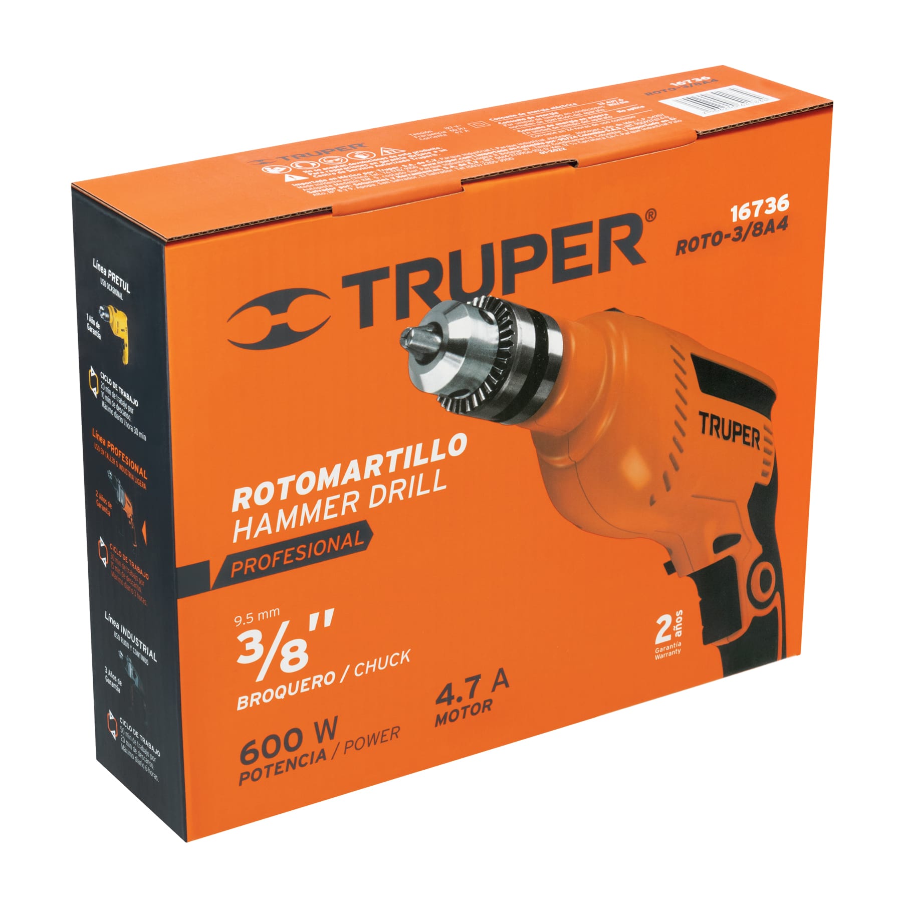 Caja de empaque de repuesto para ROTO-3/8A4, TRUPER