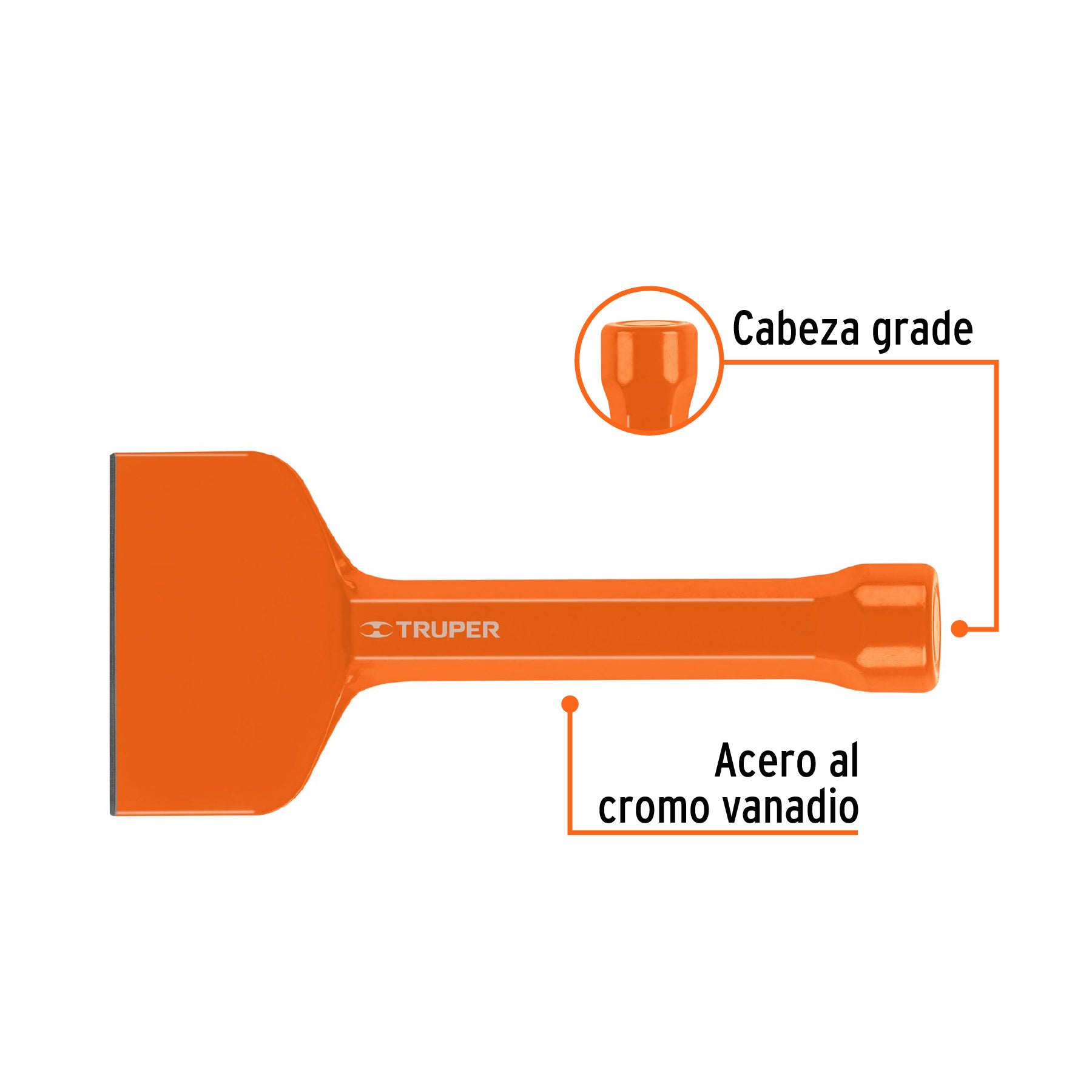 Cincel ladrillero 3-1/2 X 8", TRUPER