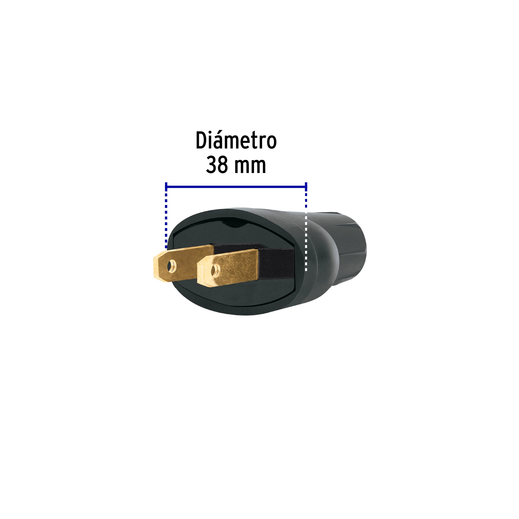 2 Clavijas de PVC, VOLTECK