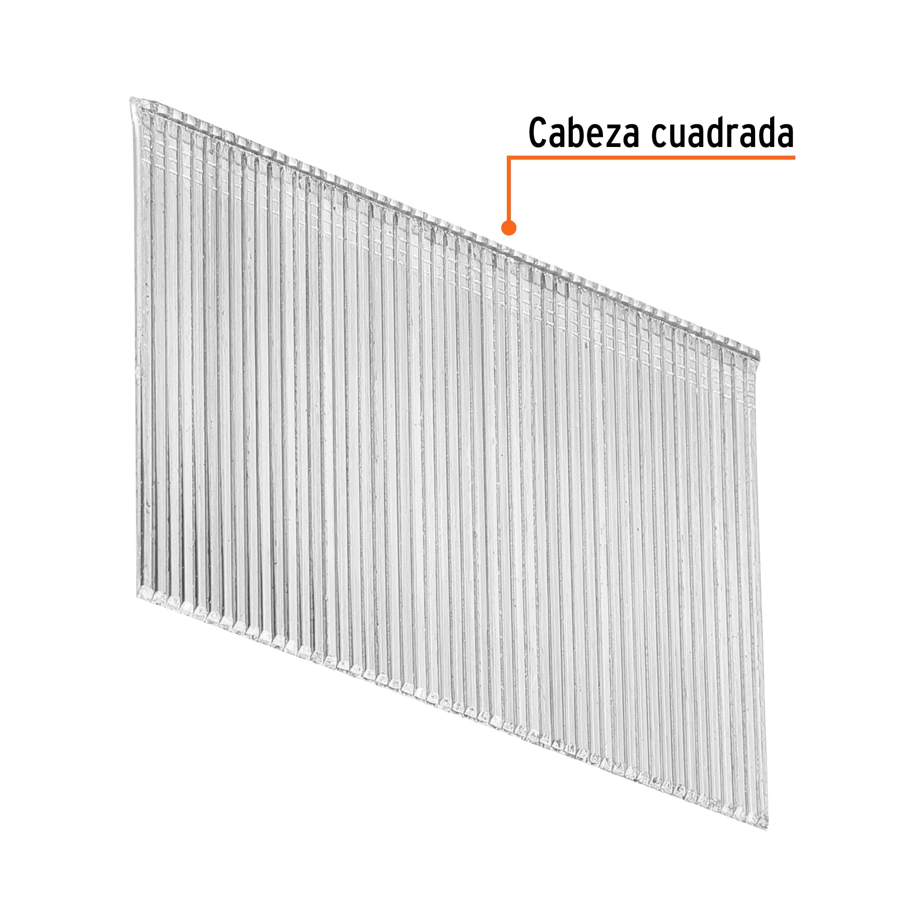 Caja con 2500 clavos calibre 16, 50 mm para CLNE-16, TRUPER