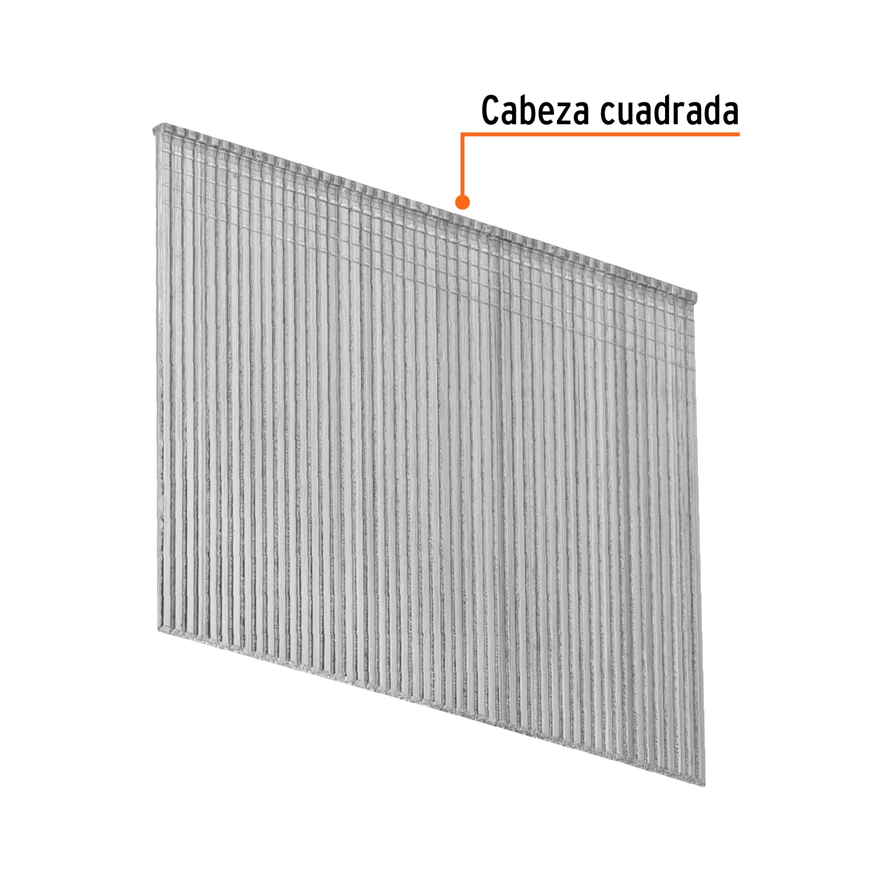 Caja con 2500 clavos calibre 16, 64 mm para CLNE-16, TRUPER