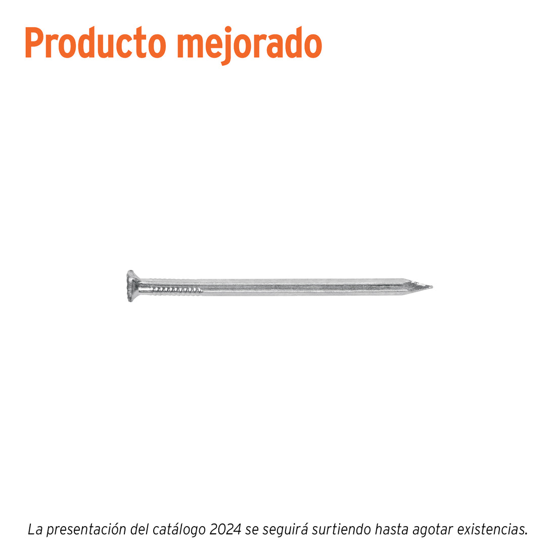 Bolsa con 1 kg de clavos para concreto galvanizados 2-1/2"