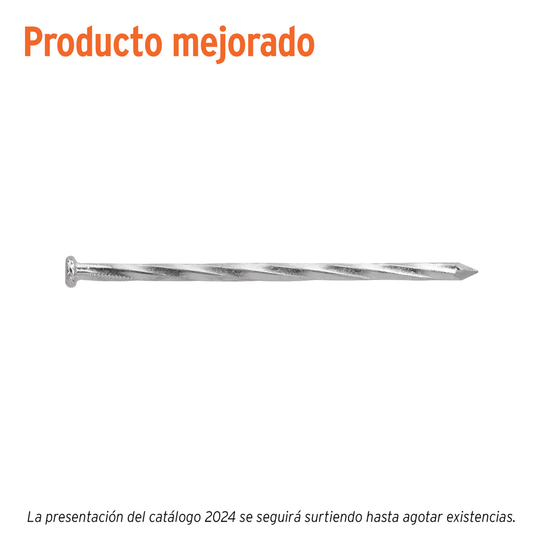 Bolsa con 1 kg de clavos para concreto galvanizados 3-1/2"