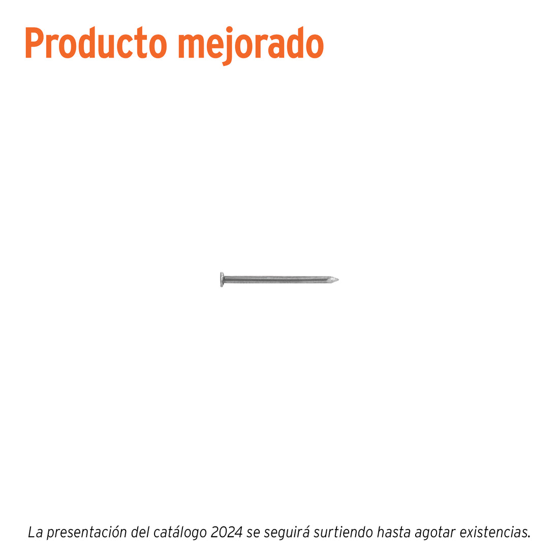 Kilo de clavo standard 1-1/4" con cabeza en caja de 25 kg