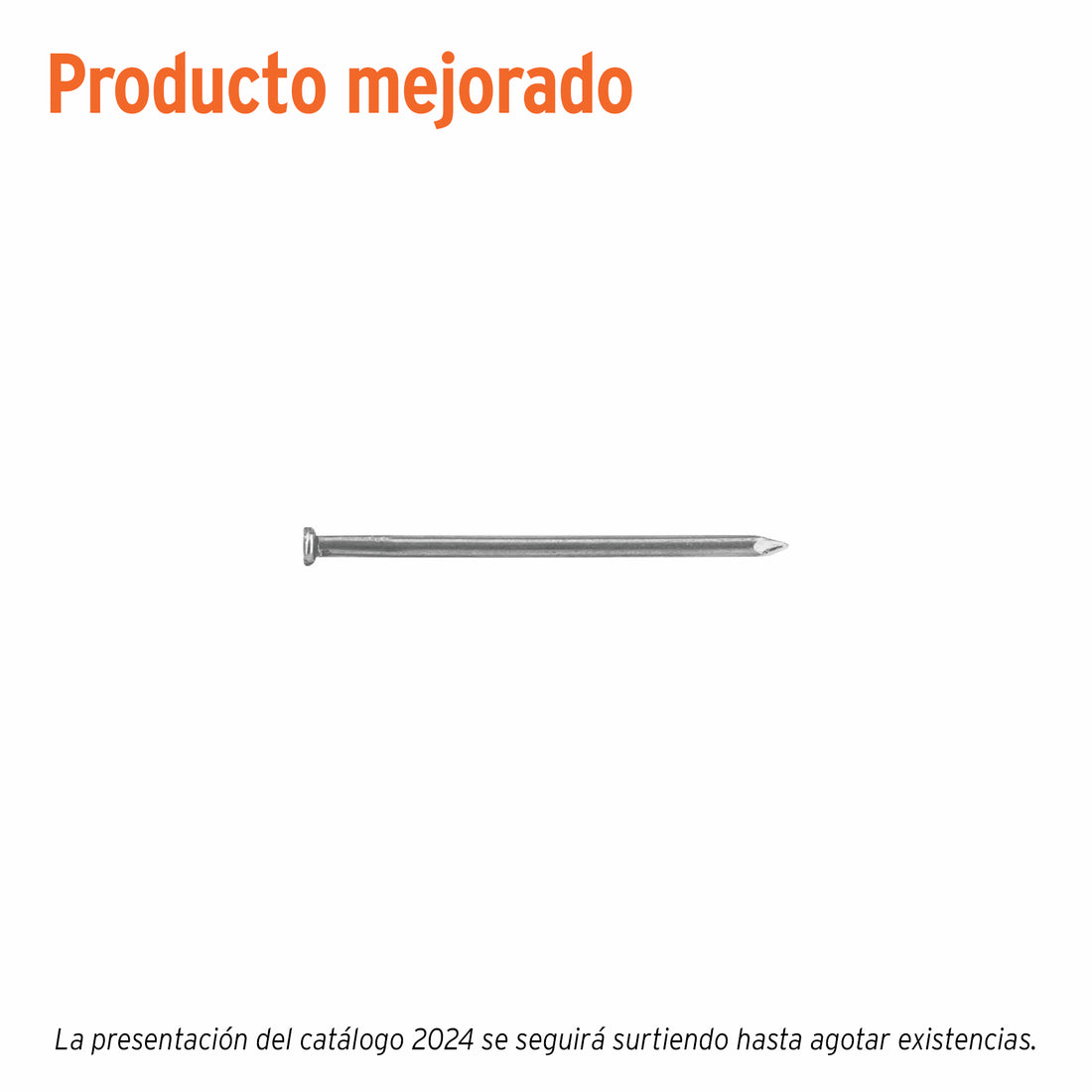 Kilo de clavo standard 2-1/2" con cabeza en caja de 25 kg