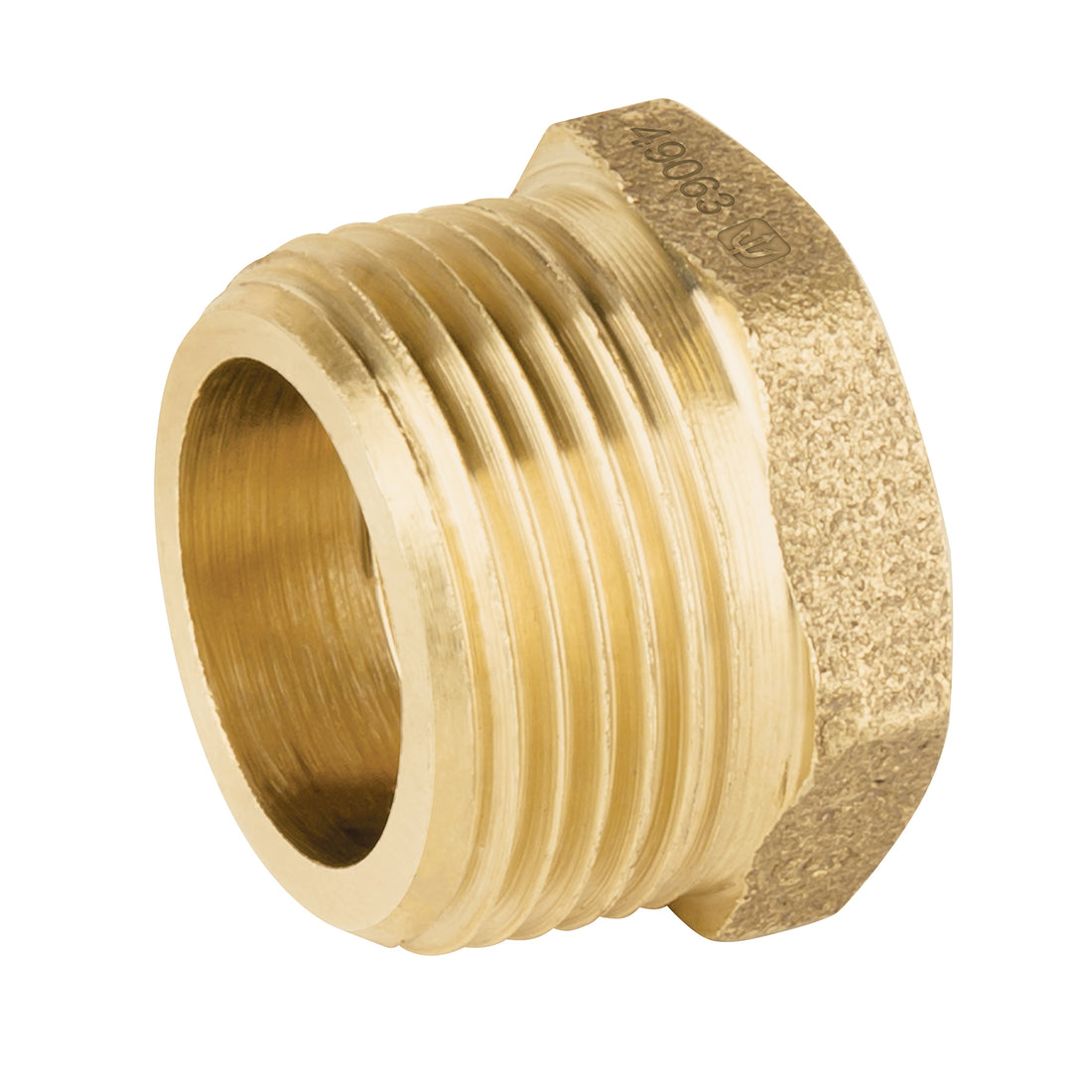 Reducción bushing de latón, 3/4" x 1/2", FOSET