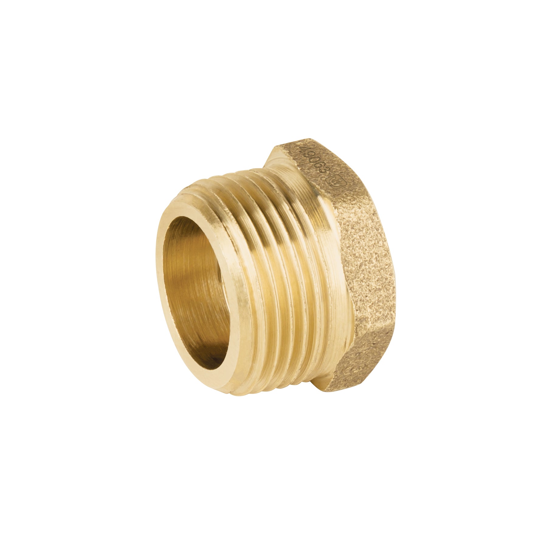 Reducción bushing de latón, 1" x 1/2", FOSET