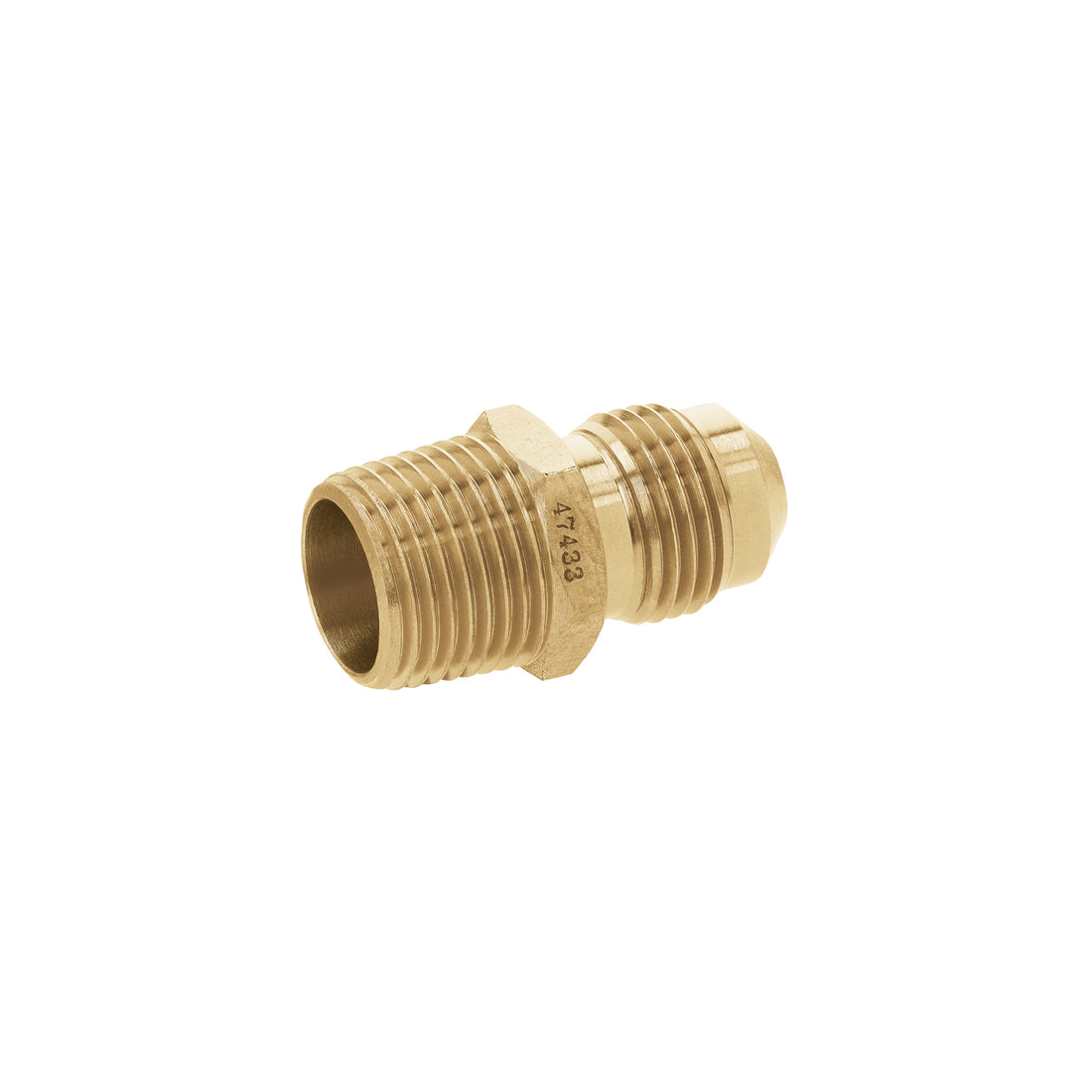 Niple terminal de latón de 3/8" X 3/8", FOSET