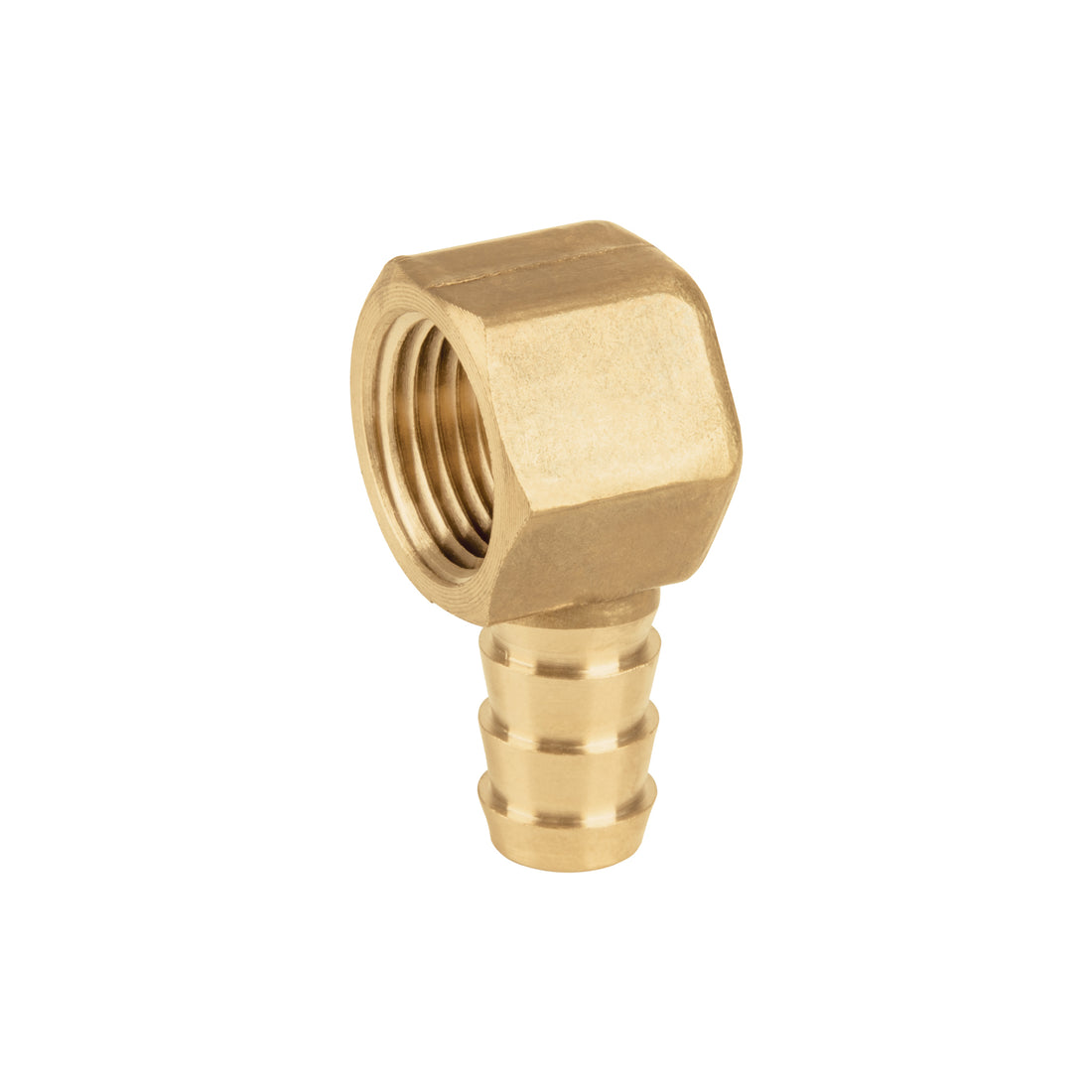 Codo estufa a 90° de latón con espiga de 3/8", FOSET