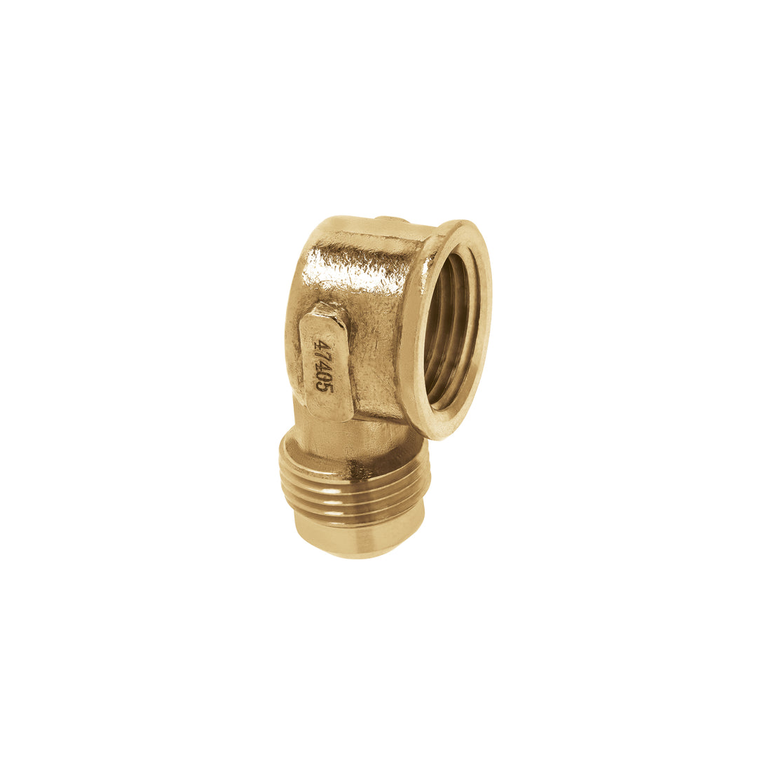 Codo para estufa a 90° de latón de 1/2 x 1/2", FOSET
