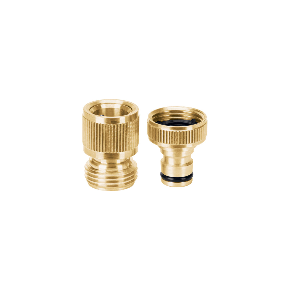 Conector 3/4" rápido de latón grifo-manguera sistema click