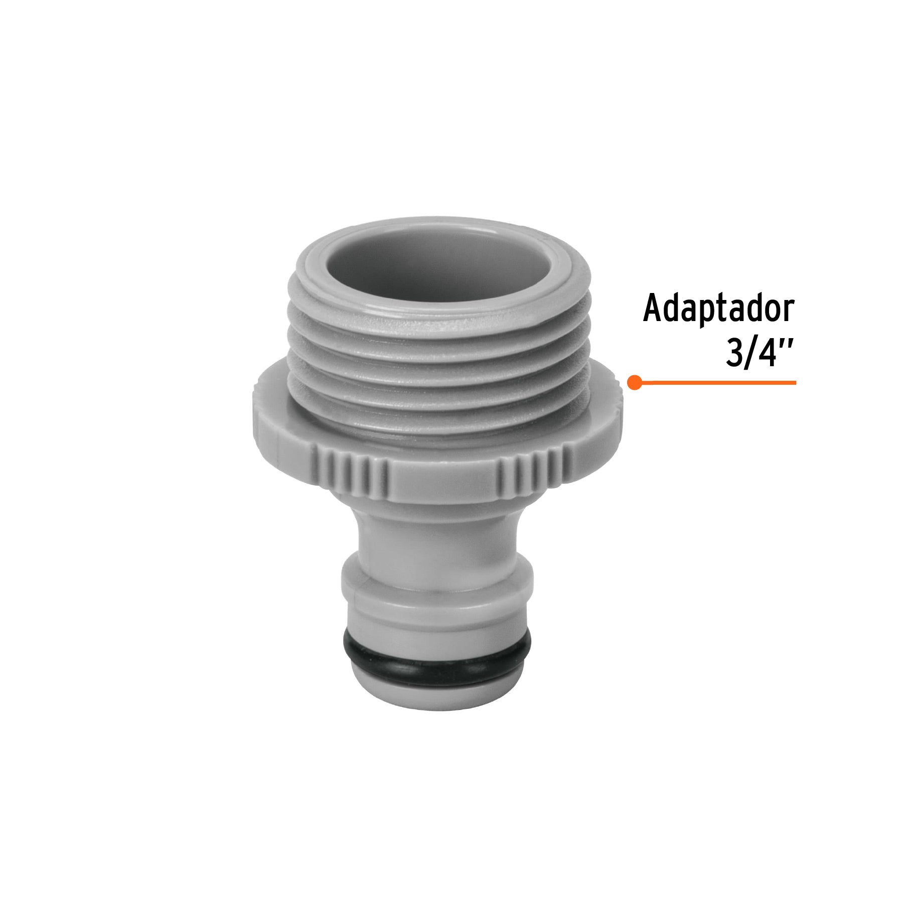 Conector 3/4" rápido macho de ABS, sistema click, TRUPER