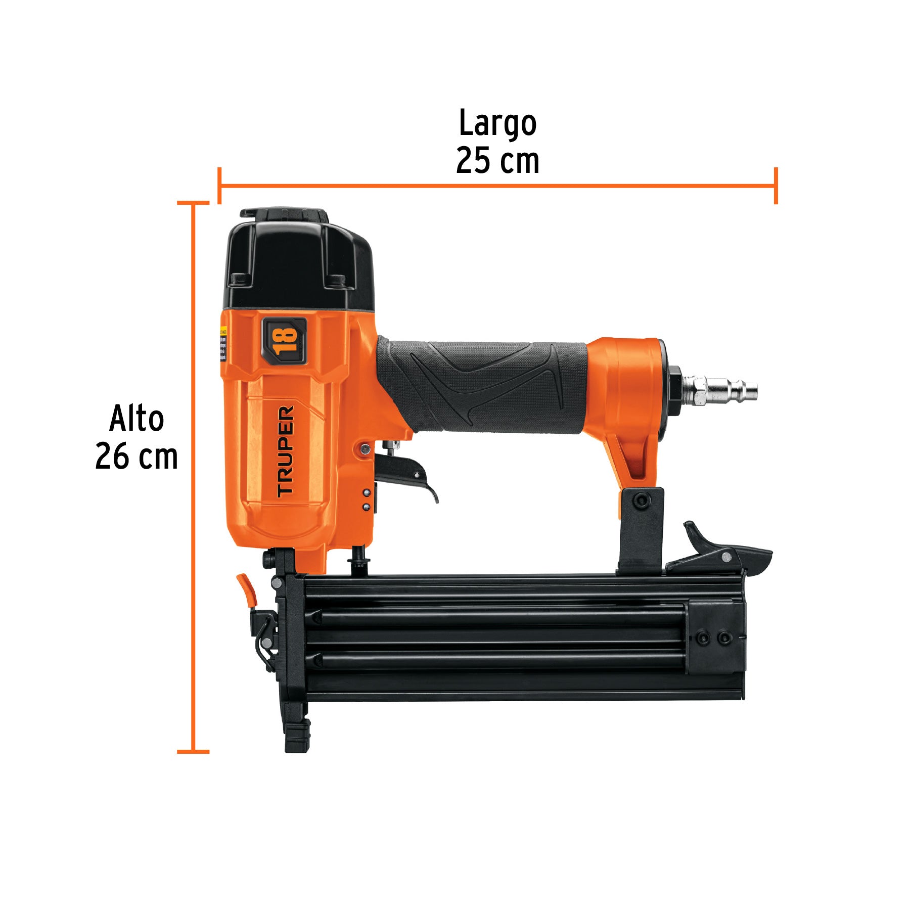 Clavadora neumática profesional, calibre 18, TRUPER