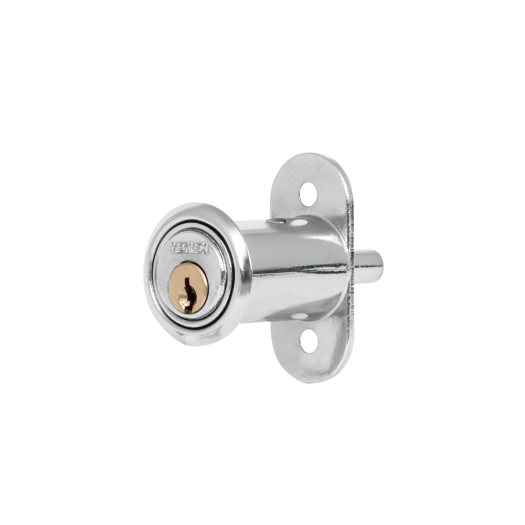 Cerradura para mueble, modelo 20, cromo, HERMEX