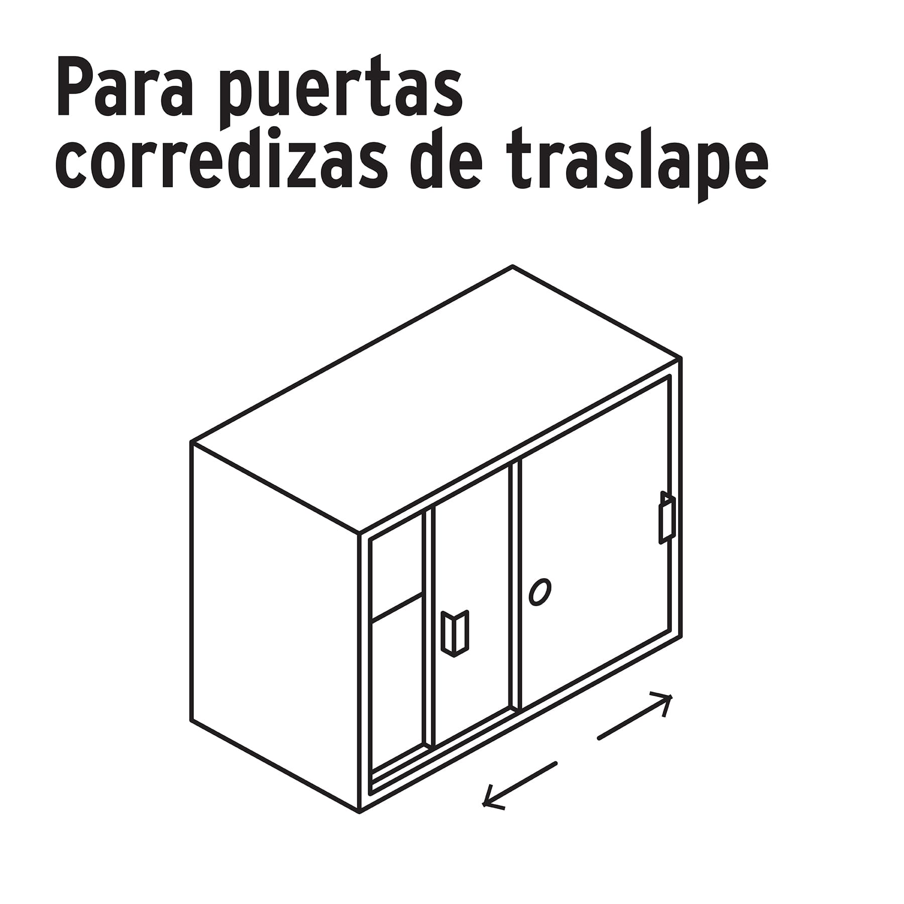Cerradura para mueble, modelo 20, cromo, HERMEX