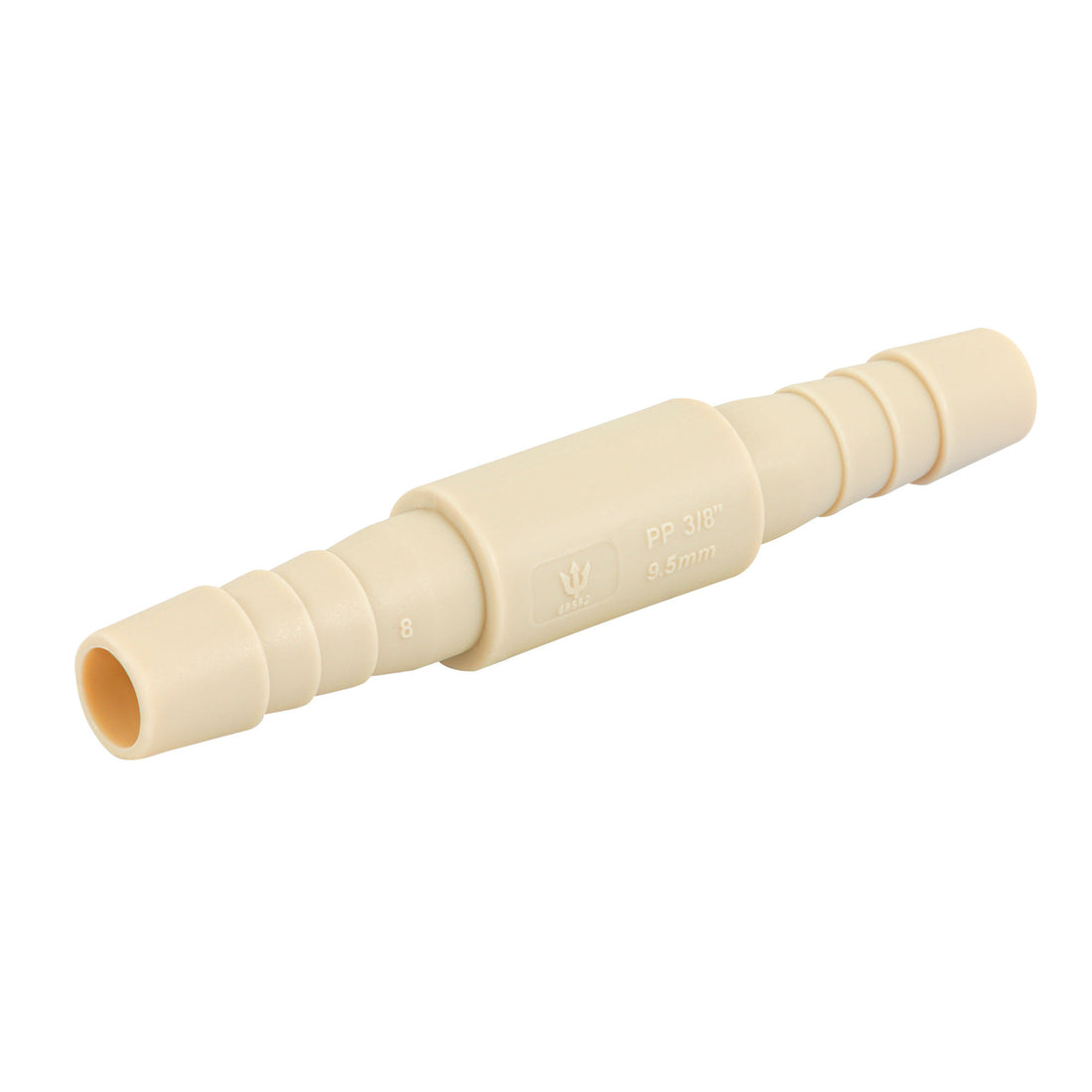 Cople inserción de 3/8" de polipropileno, FOSET