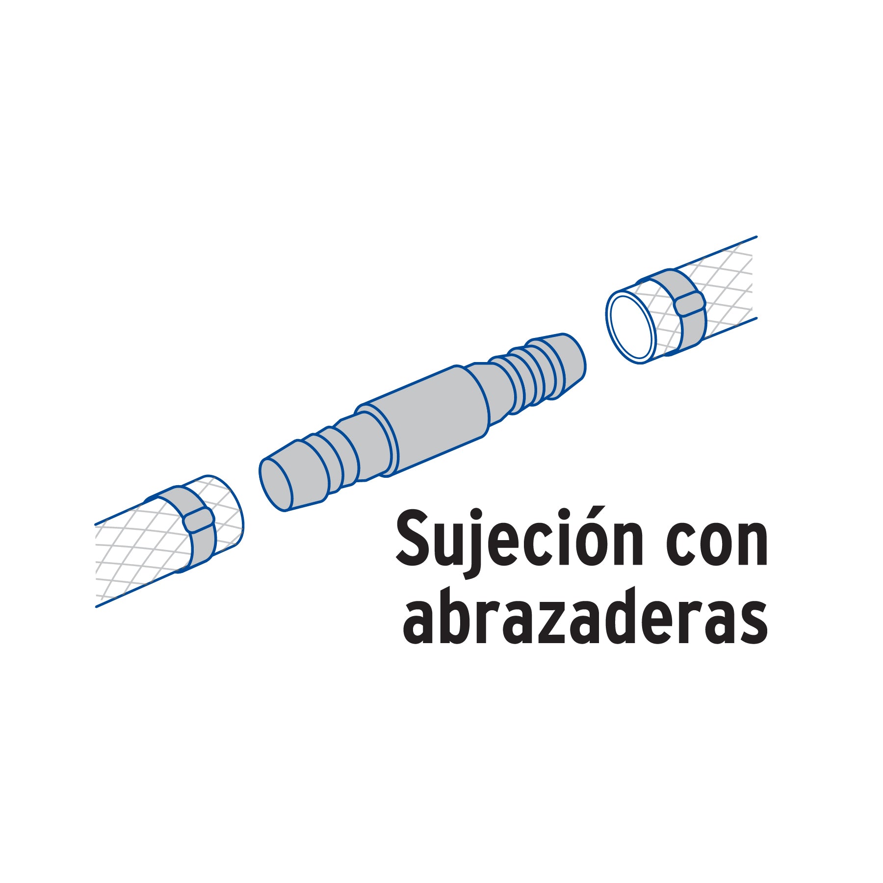 Cople inserción de 3/8" de polipropileno, FOSET