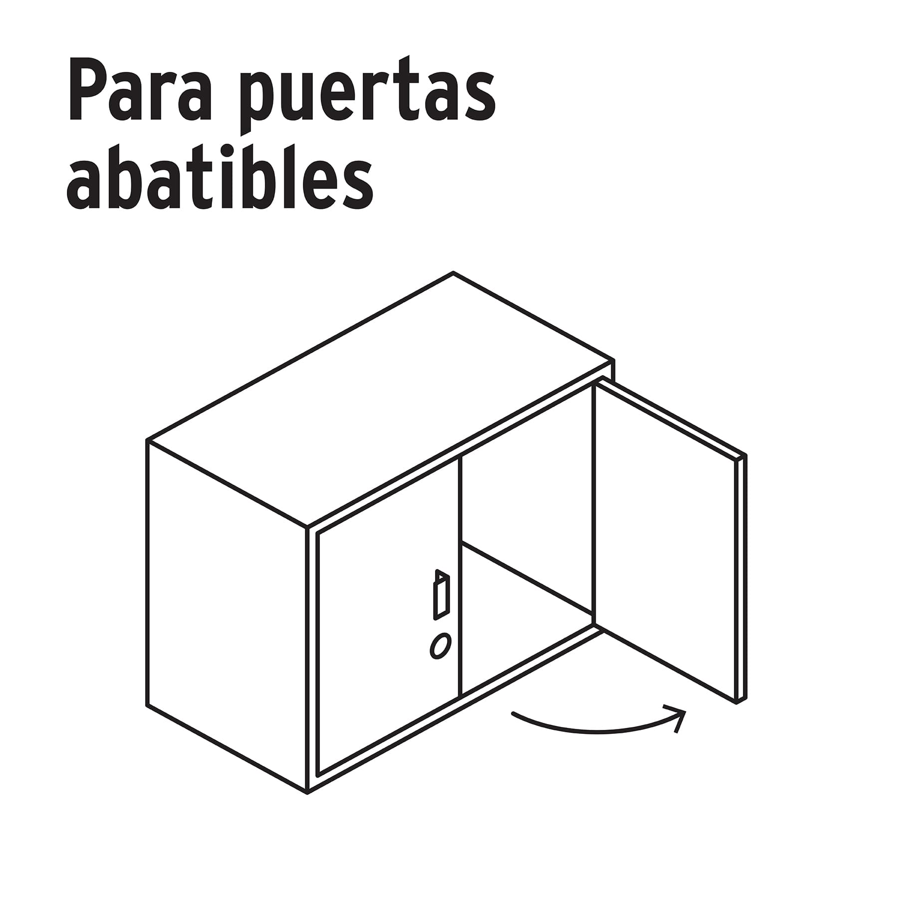 Cerradura para mueble, modelo 26, cromo, HERMEX