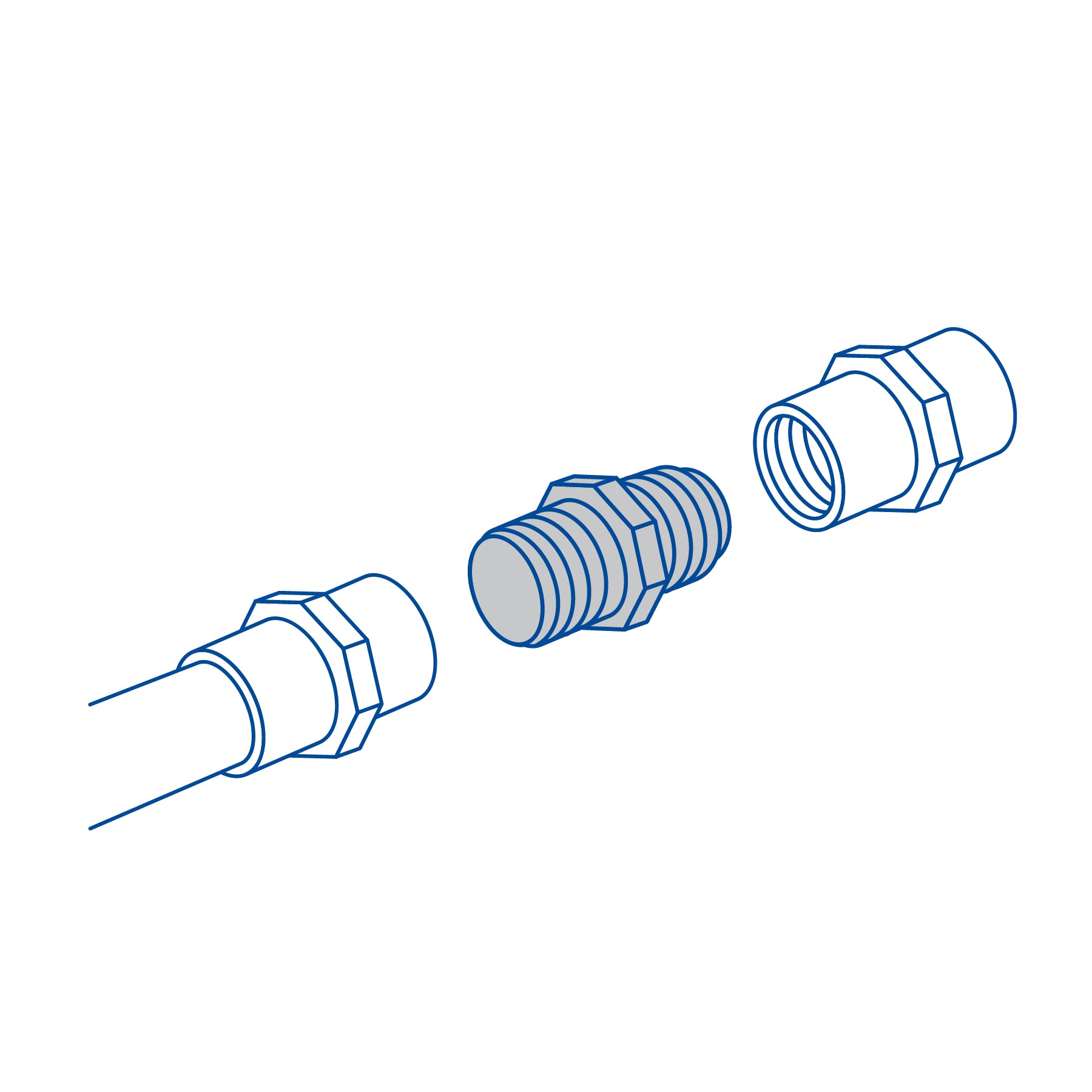 Niple corrido 3/4" de polipropileno, FOSET
