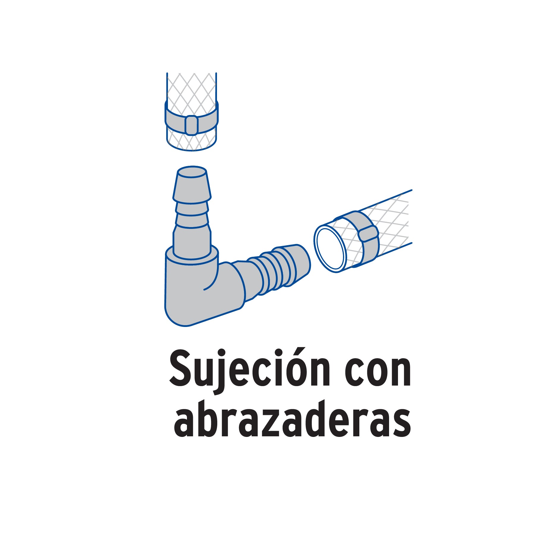 Codo 90° inserción de 1/2" de polipropileno, FOSET