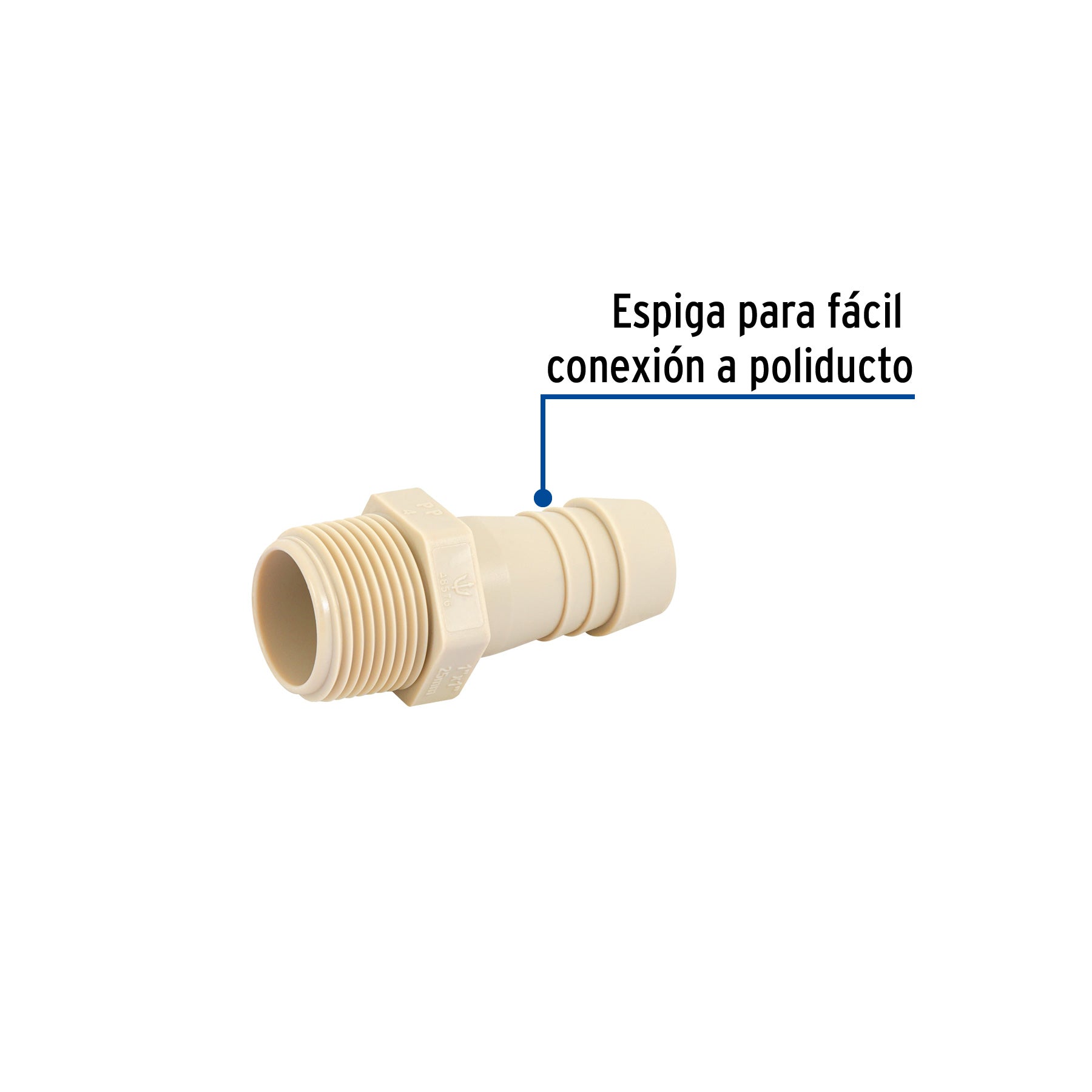 Adaptador inserción rosca exterior de 1"x 1", FOSET