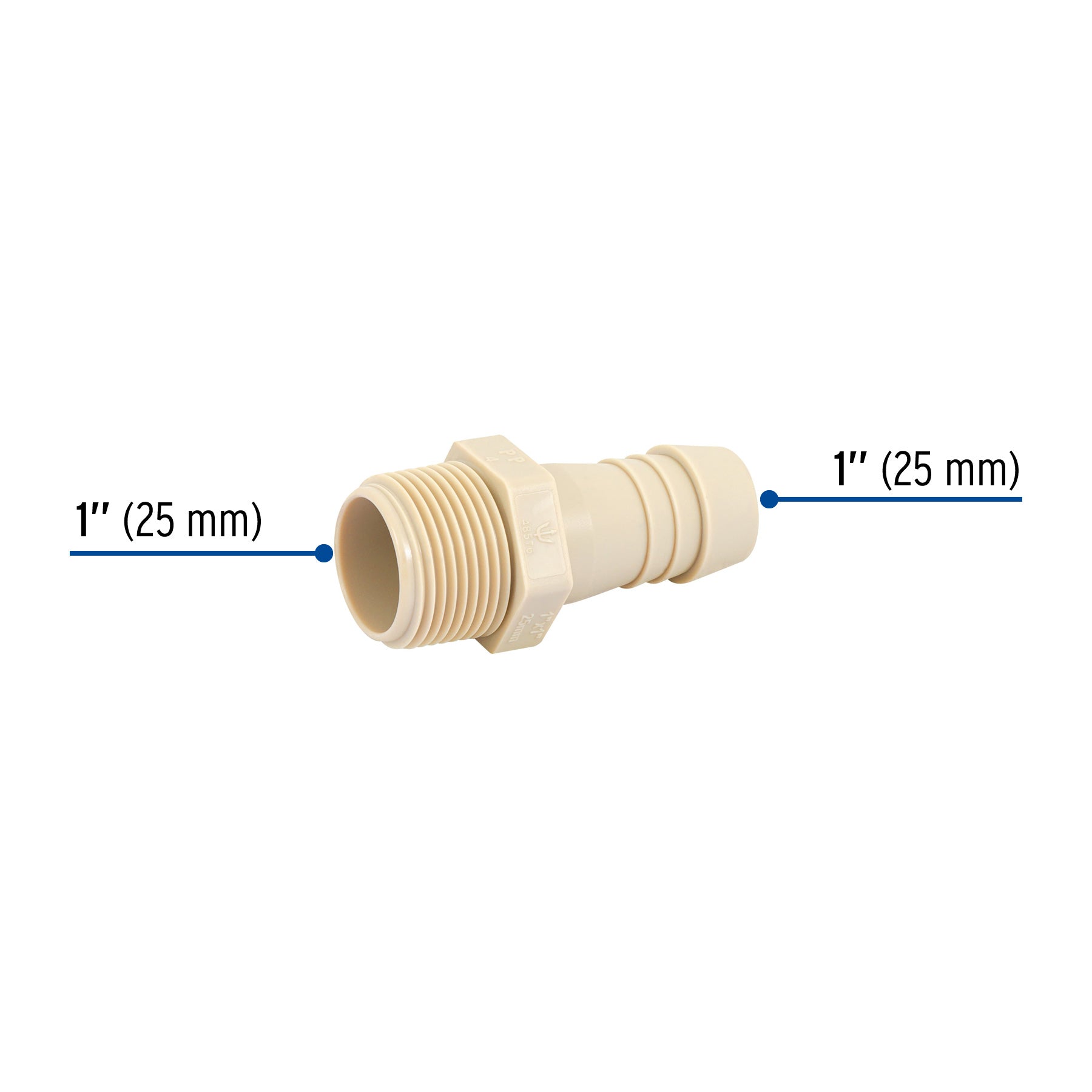 Adaptador inserción rosca exterior de 1"x 1", FOSET