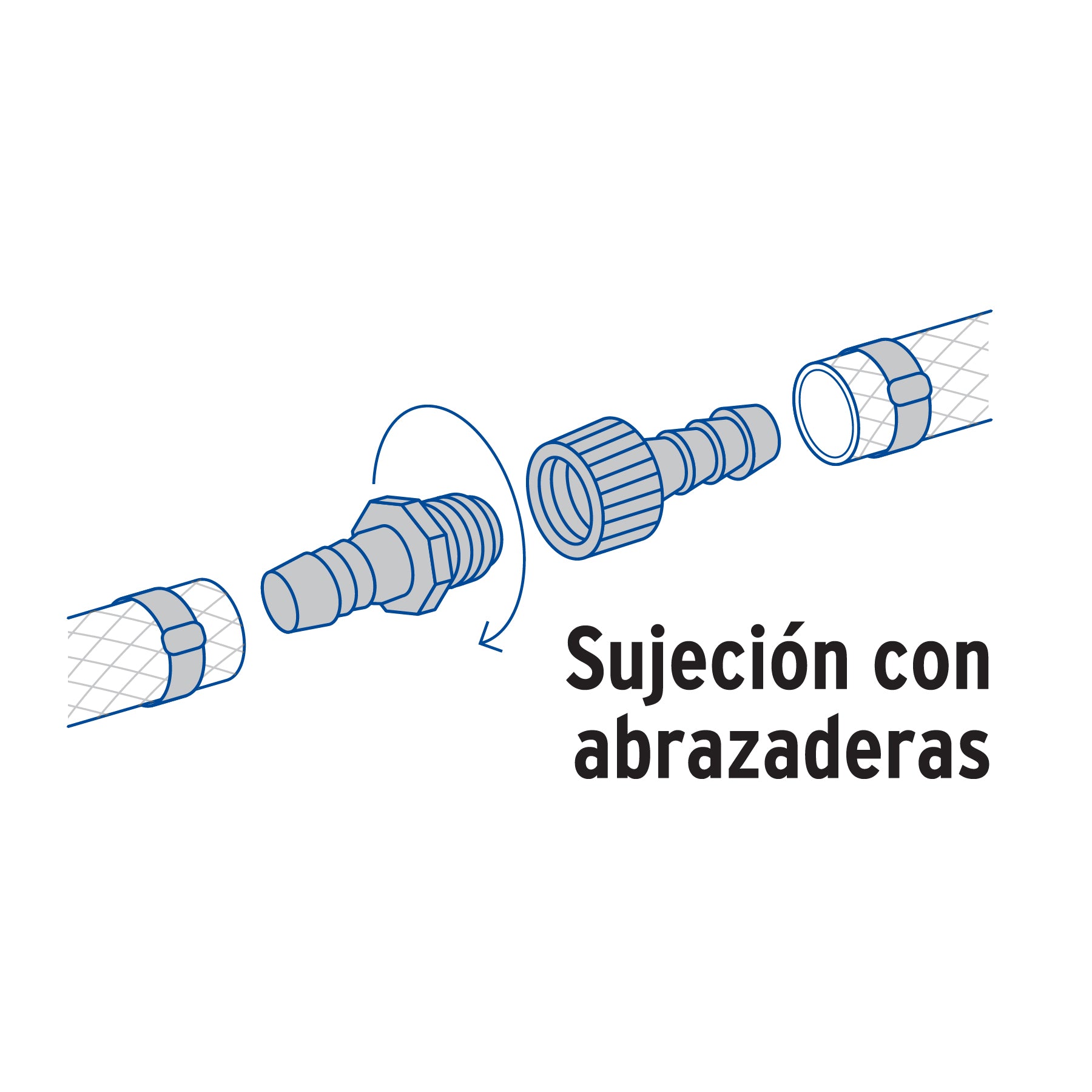 Juego de conectores de 3/8" de polipropileno, FOSET