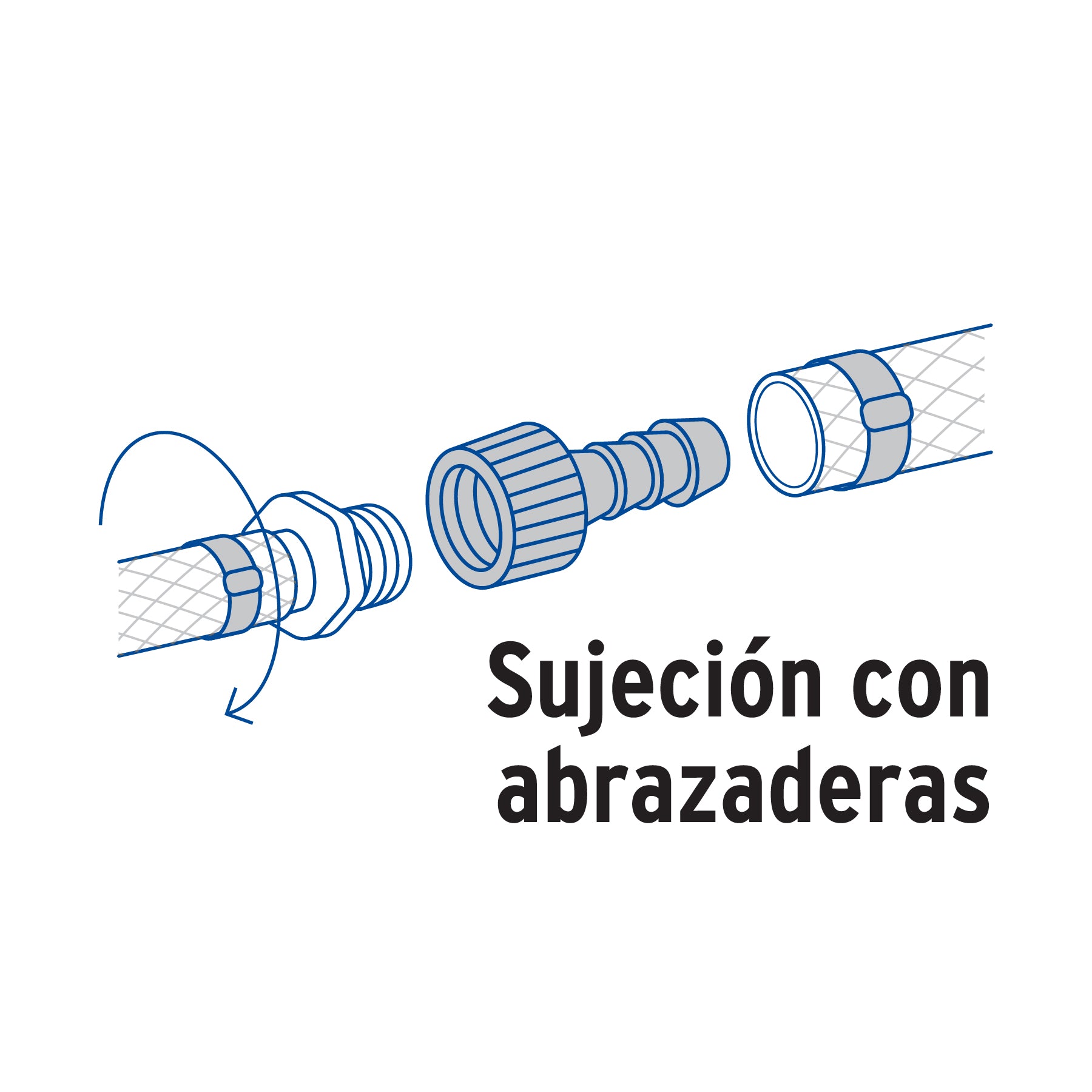 Adaptador hembra movible de polipropileno 3/4" x 3/8", FOSET