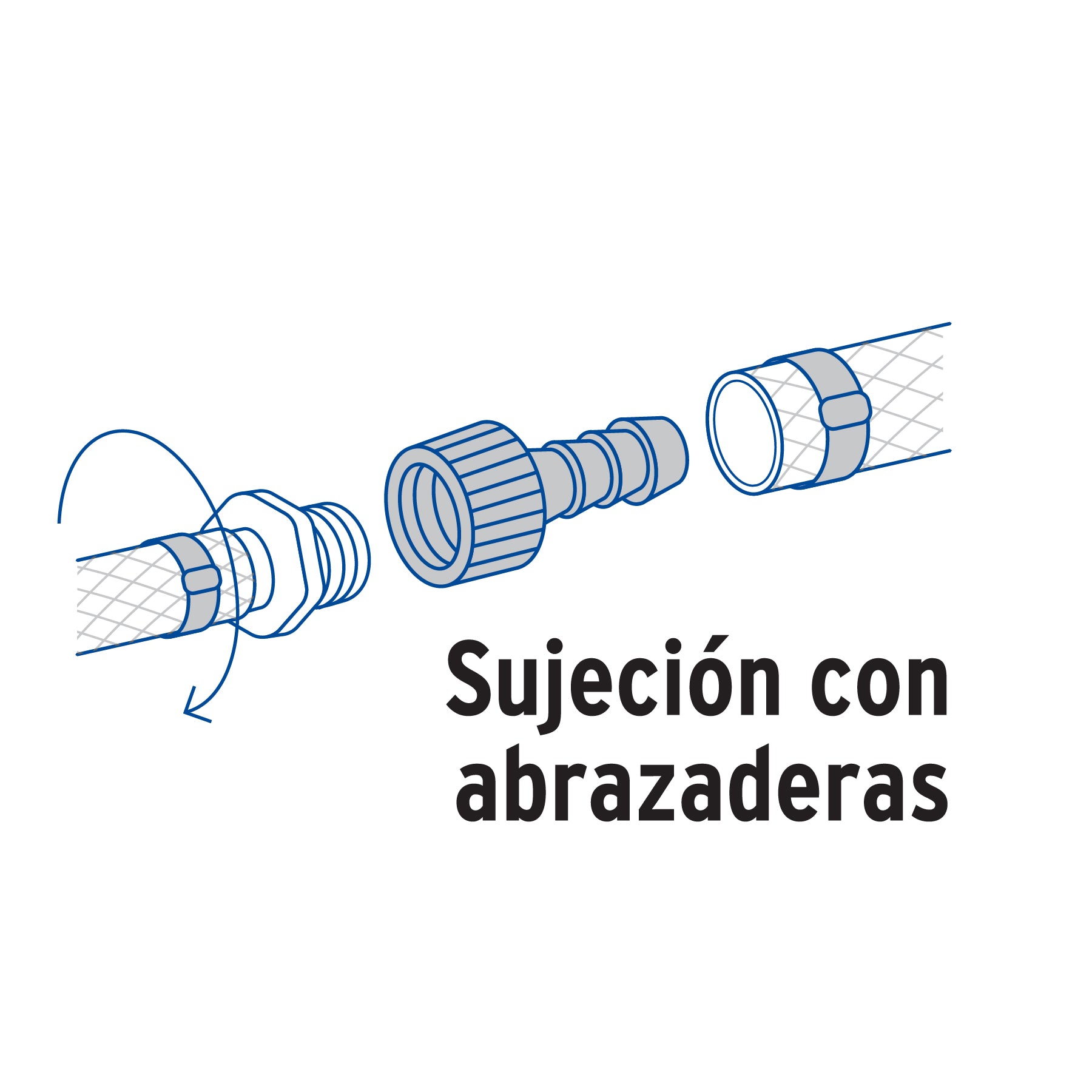 Adaptador hembra movible de polipropileno 3/4" x 1/2", FOSET