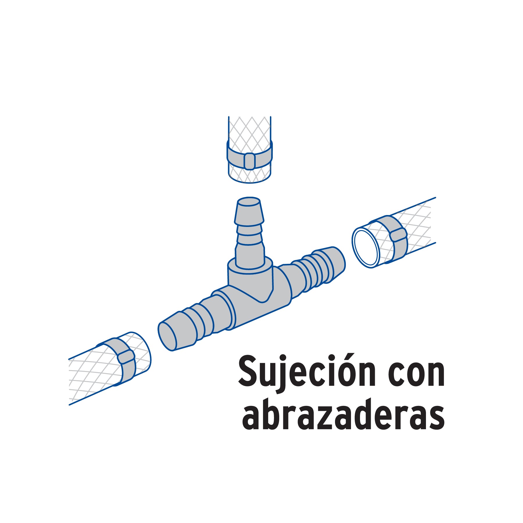 Tee inserción 3/4" de polipropileno, FOSET