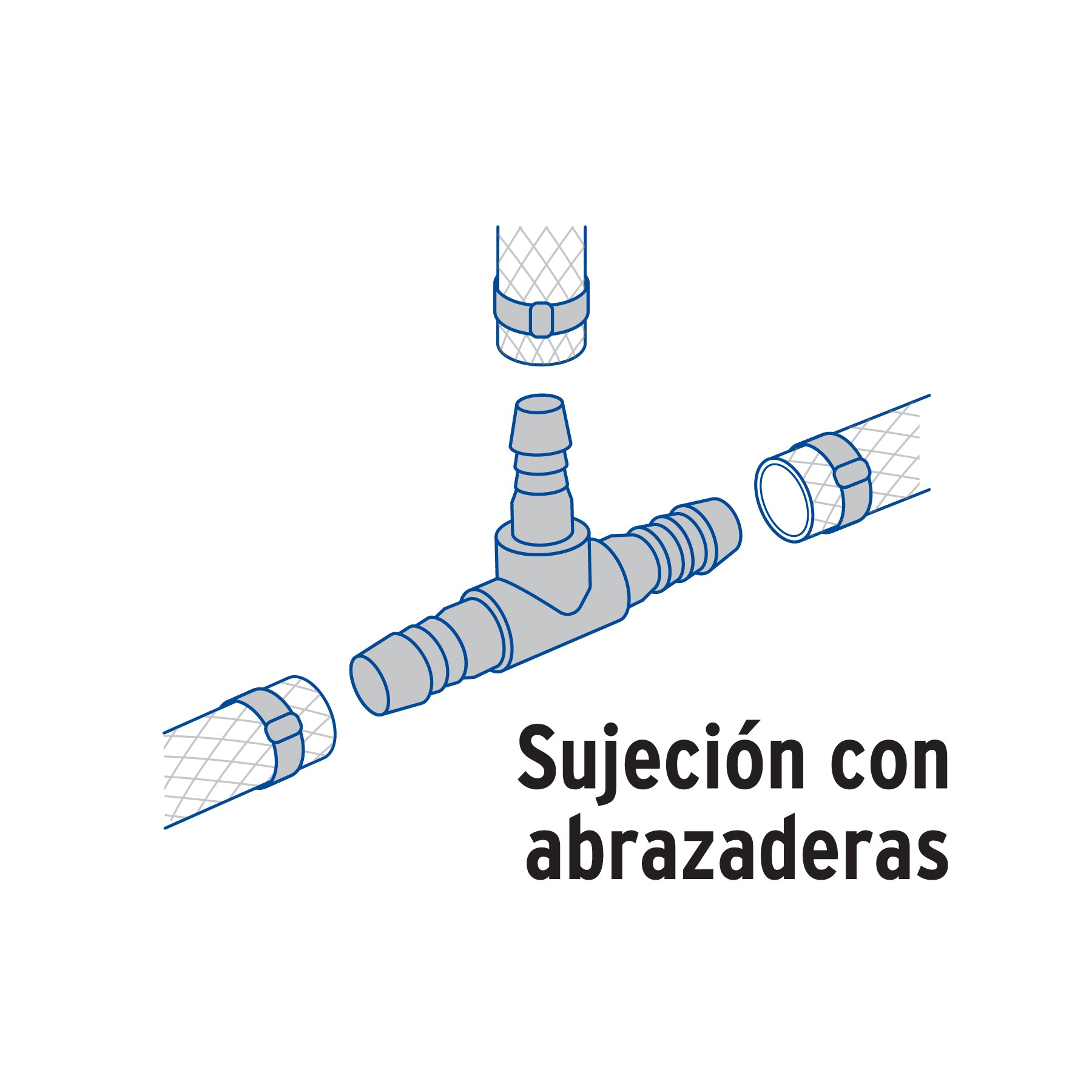 Tee inserción 1" de polipropileno, FOSET