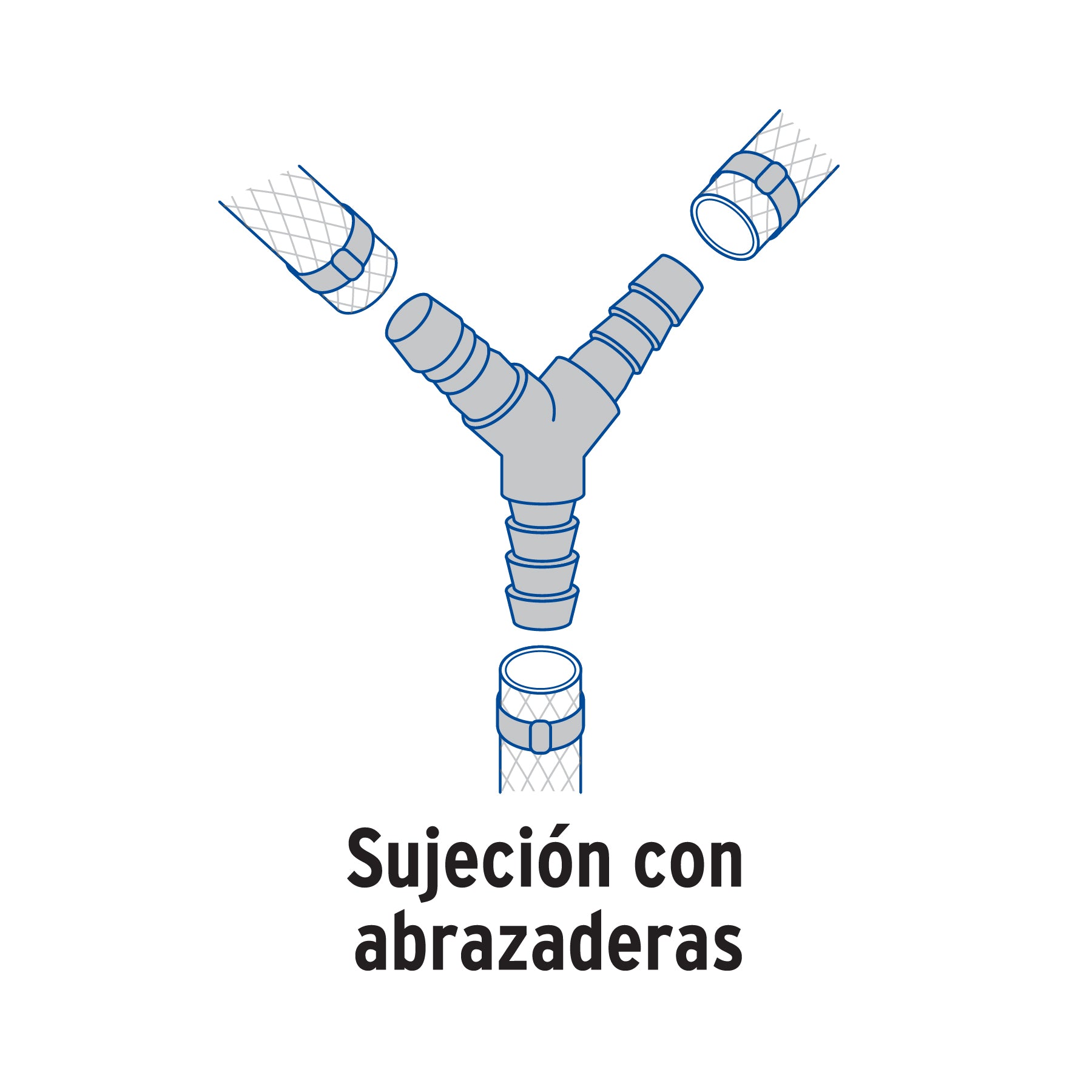 Yee inserción 3/8" de polipropileno, FOSET