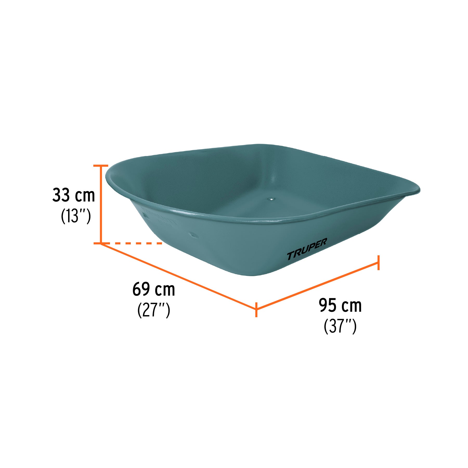 Concha metálica para carretillas CAT-15FF y CAT-15ND, TRUPER