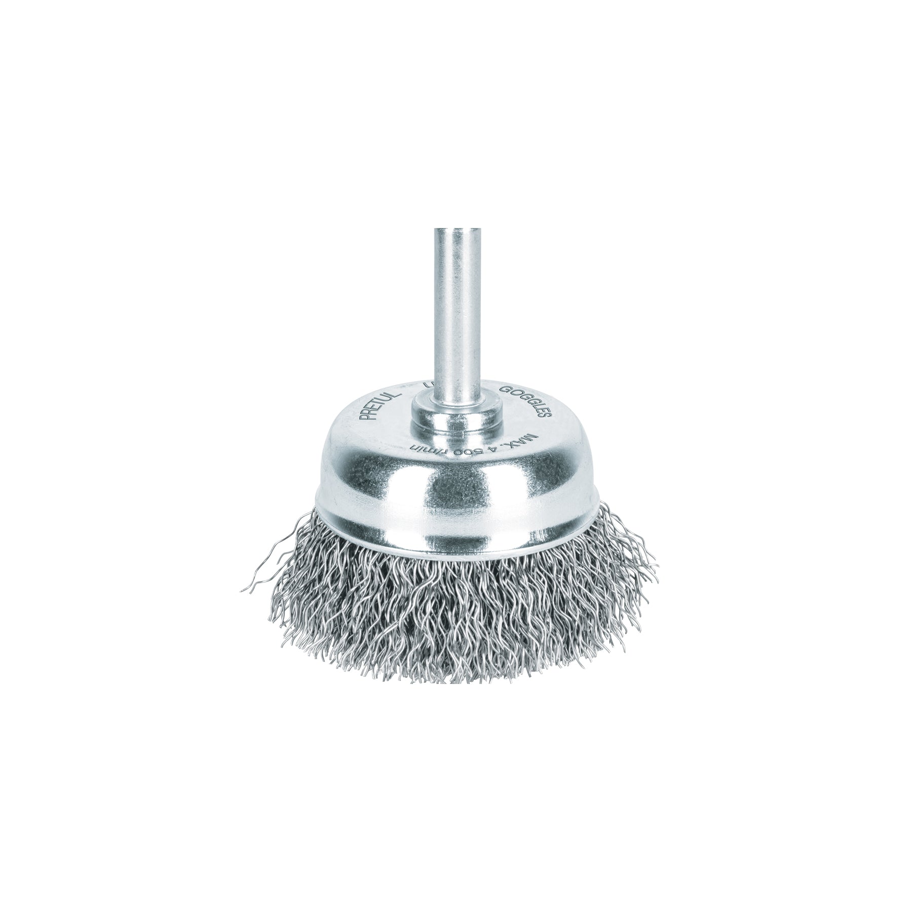 Carda de copa 1-3/4" alambre grueso para taladro, PRETUL