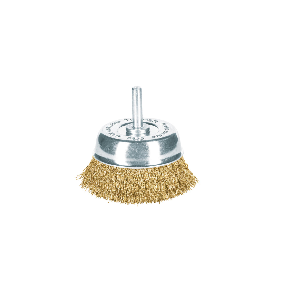 Carda de copa 2-3/4" alambre grueso para taladro, TRUPER