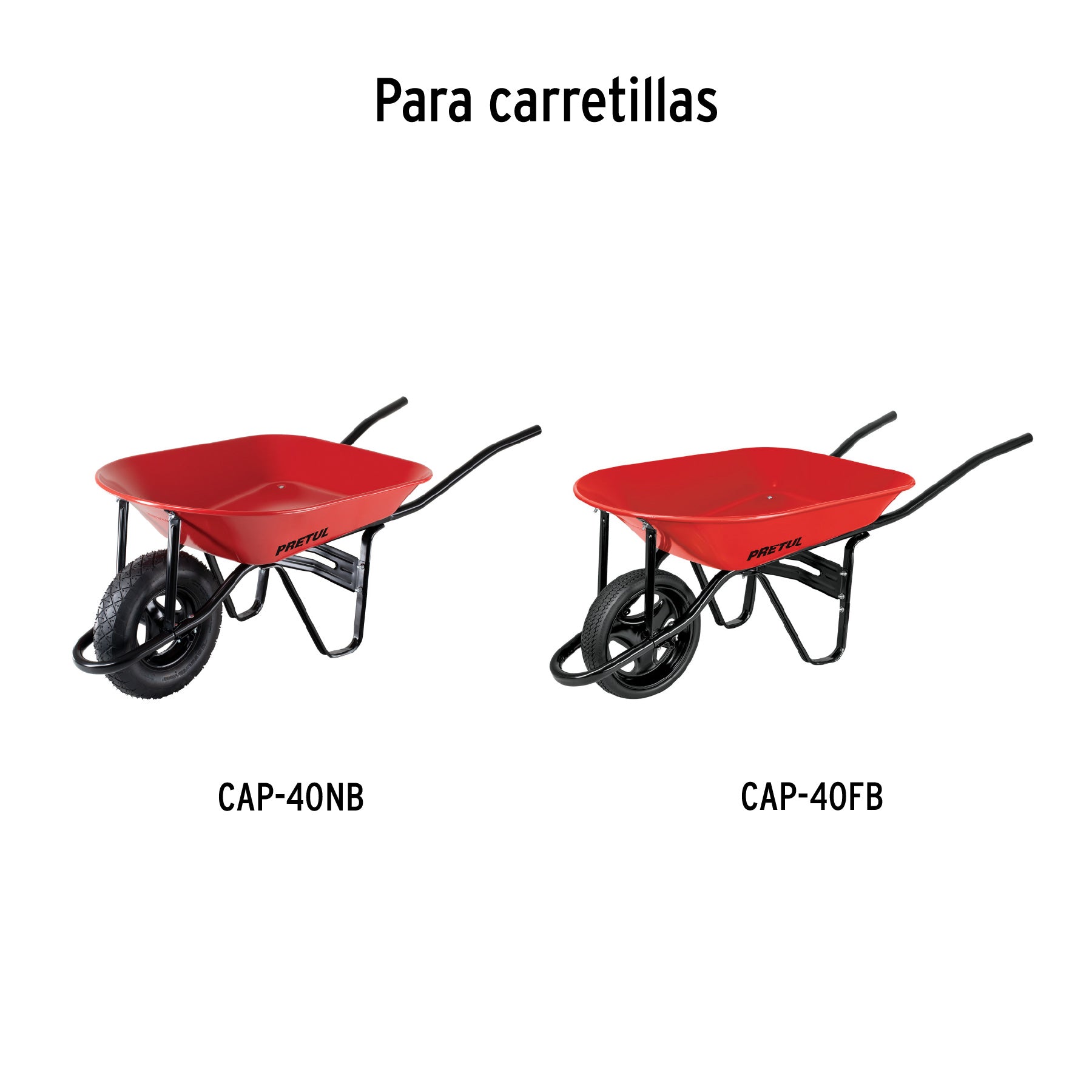 Concha metálica para carretillas CAP-40NB/FB, PRETUL