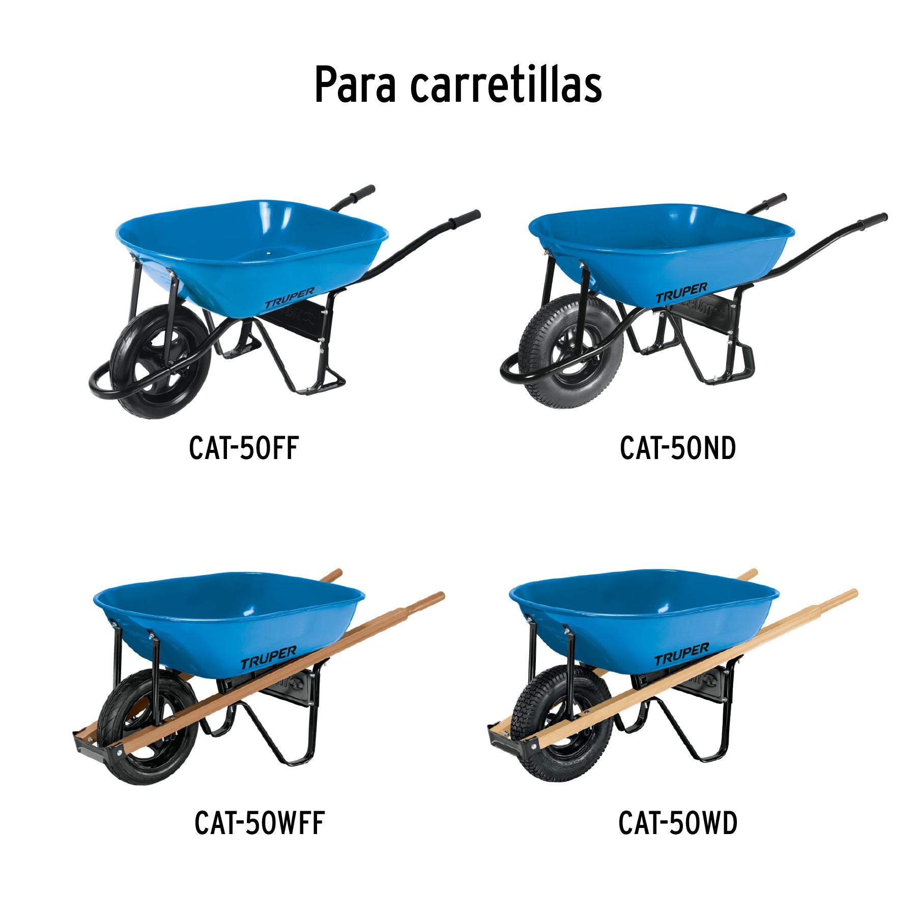 Concha metálica para carretillas CAT-50FF y CAT-50ND, TRUPER