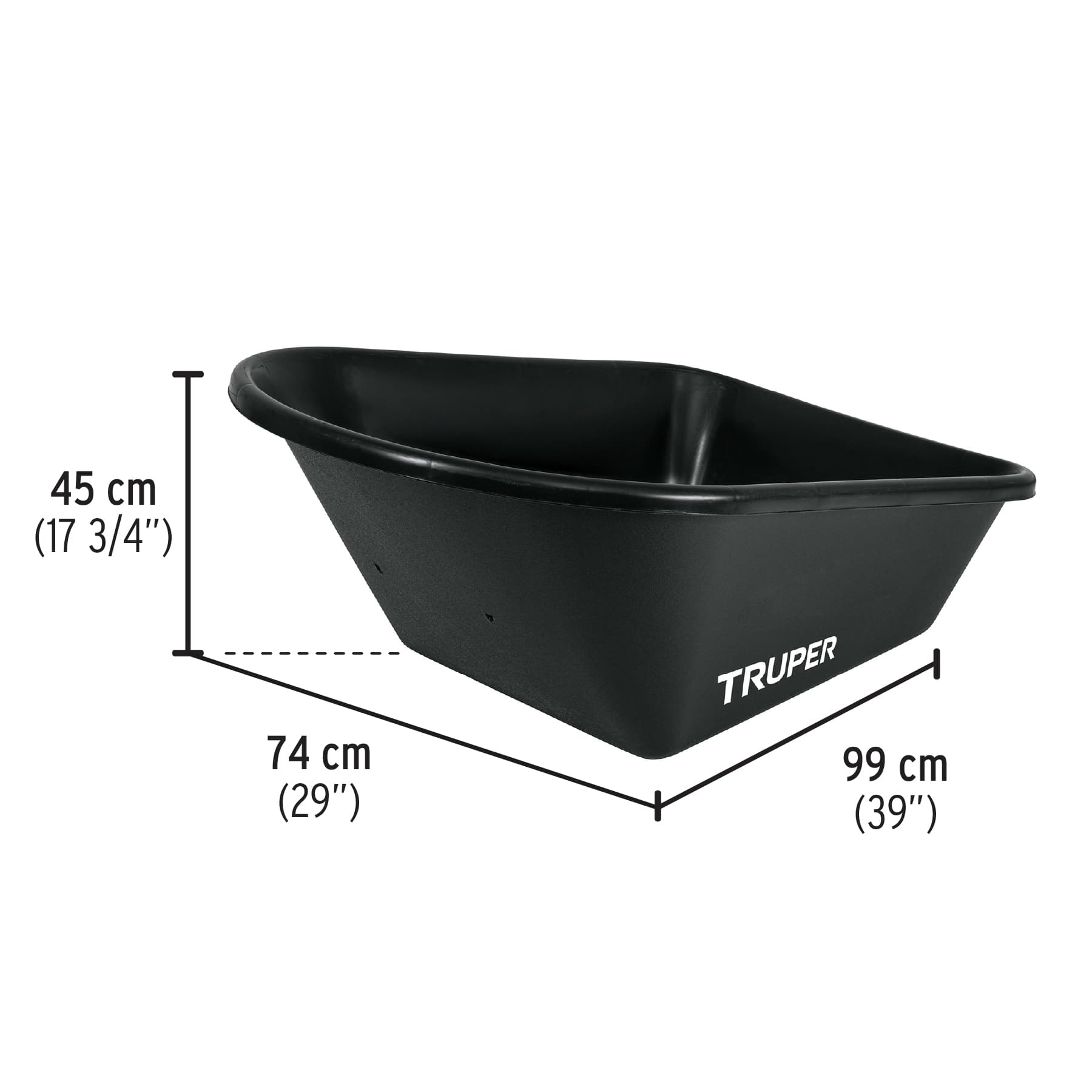 Concha plástica para carretillas CAT-60PL y TP-6/FF, TRUPER